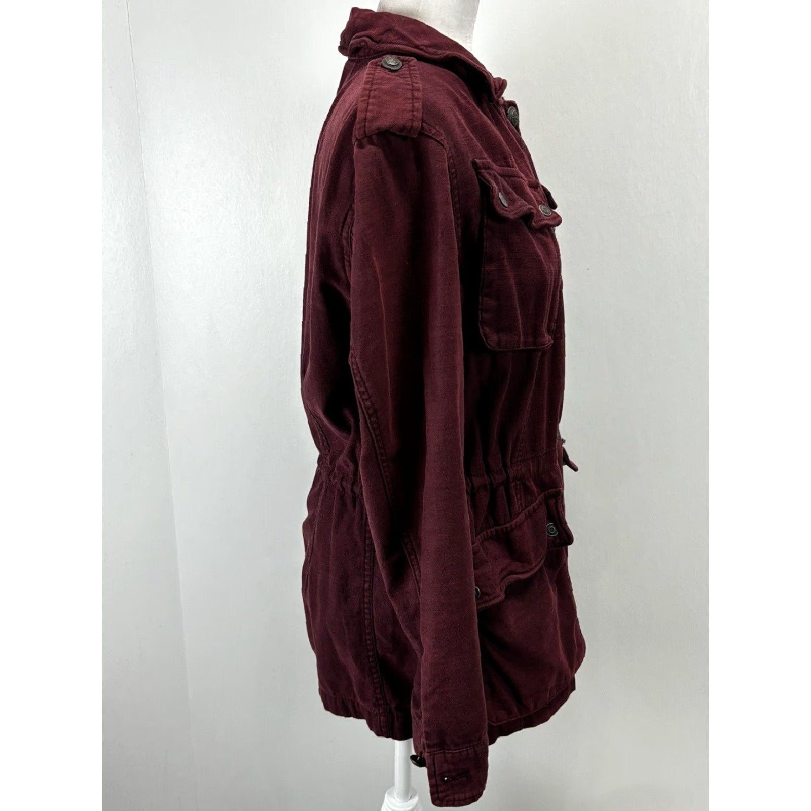 Free People Free People Military Jacket Coat, Red, Small, Womens Size S / US 4 / IT 40 - 4 Thumbnail
