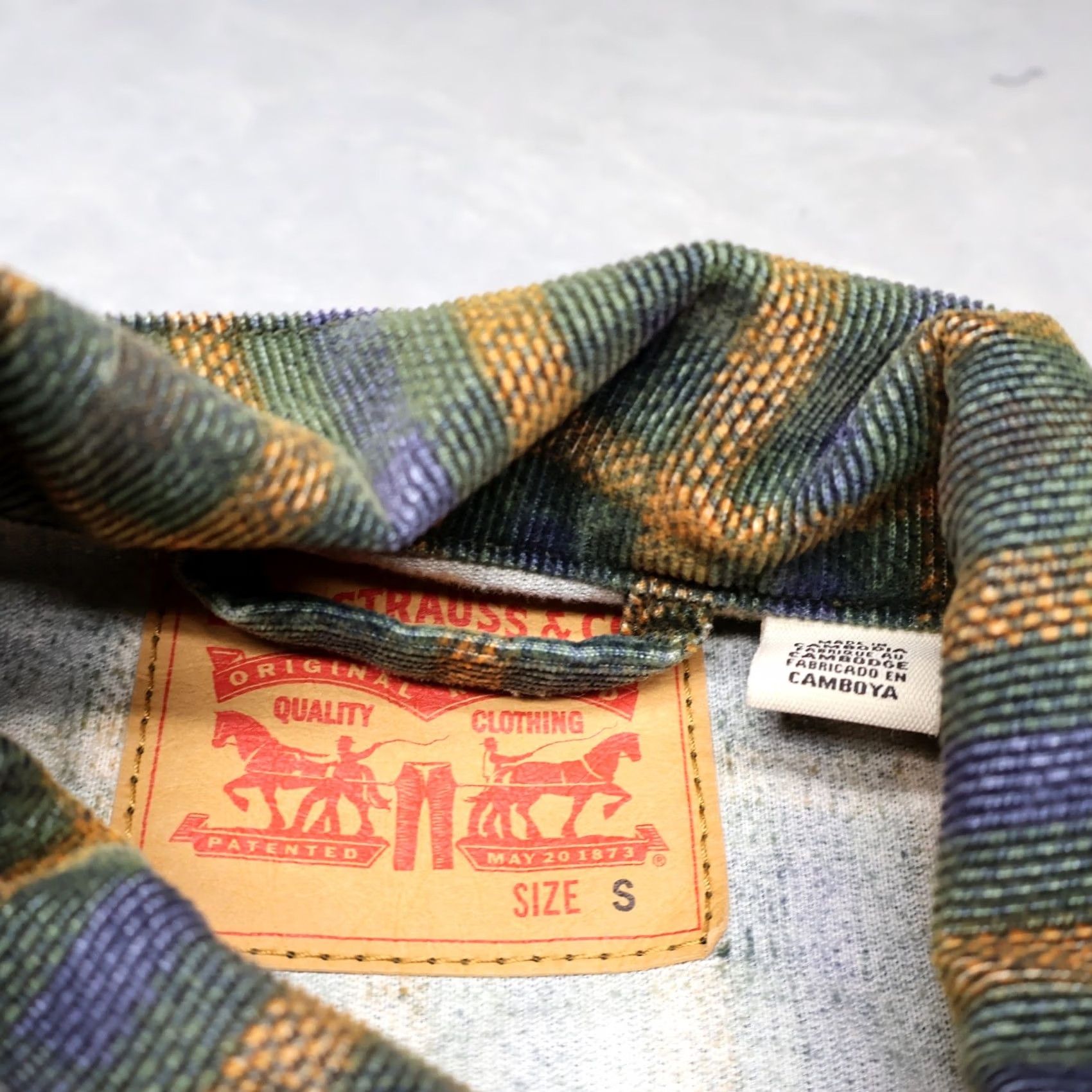 Levi's VINTAGE Levis Jacket Mens Small Black Plaid Corduroy Trucker Button Front Streetwear Size US S / EU 44-46 / 1 - 4 Thumbnail