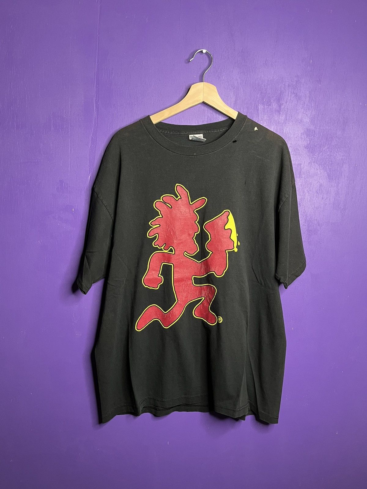 image of Band Tees x Vintage 90's Insane Clown Posse Psychopathic Records T-Shirt in Black, Men's (Size XL)