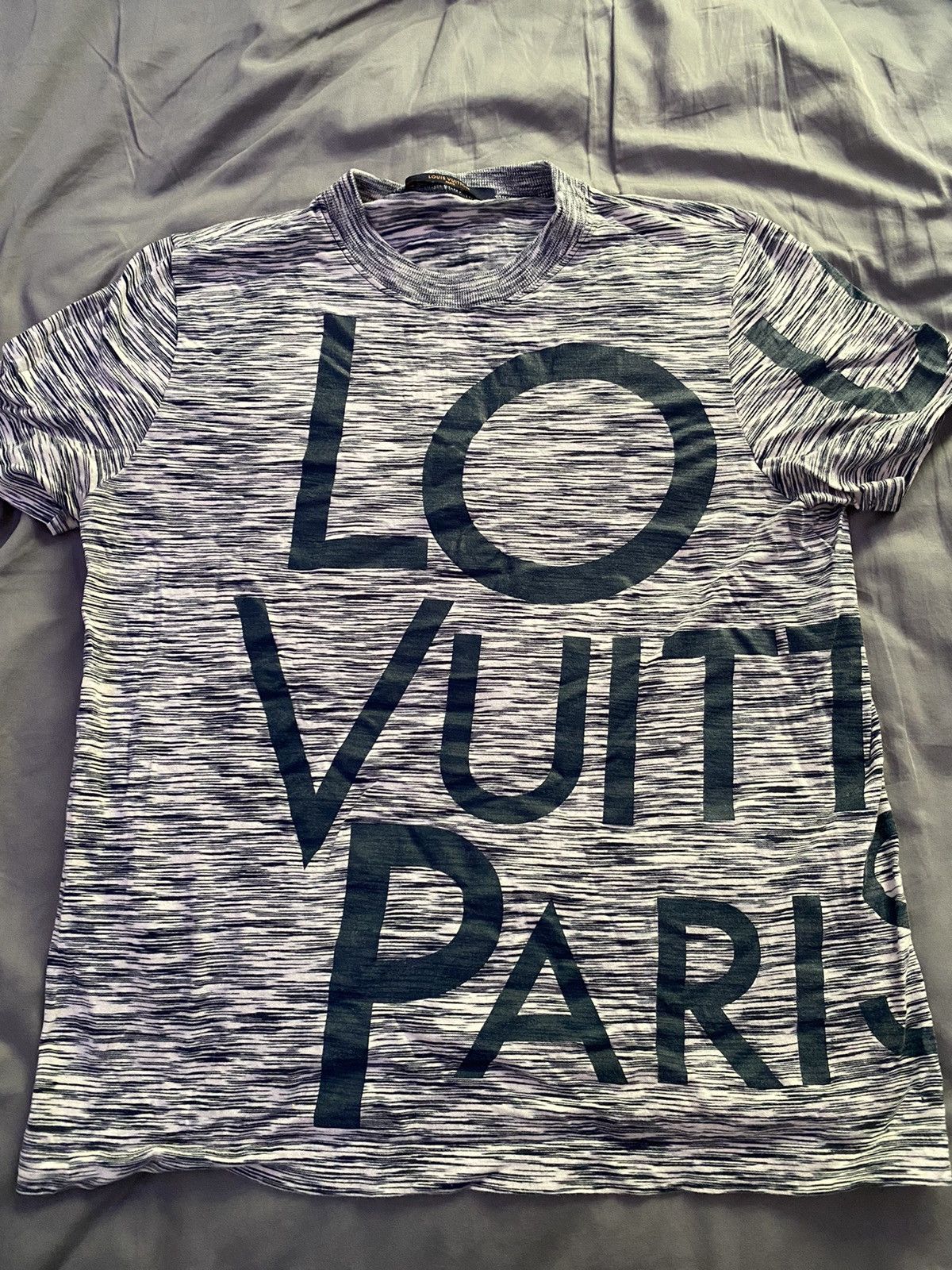 LOUIS VUITTON LV Monogram Gradient T Shirt Green Medium M Tee LVSE
