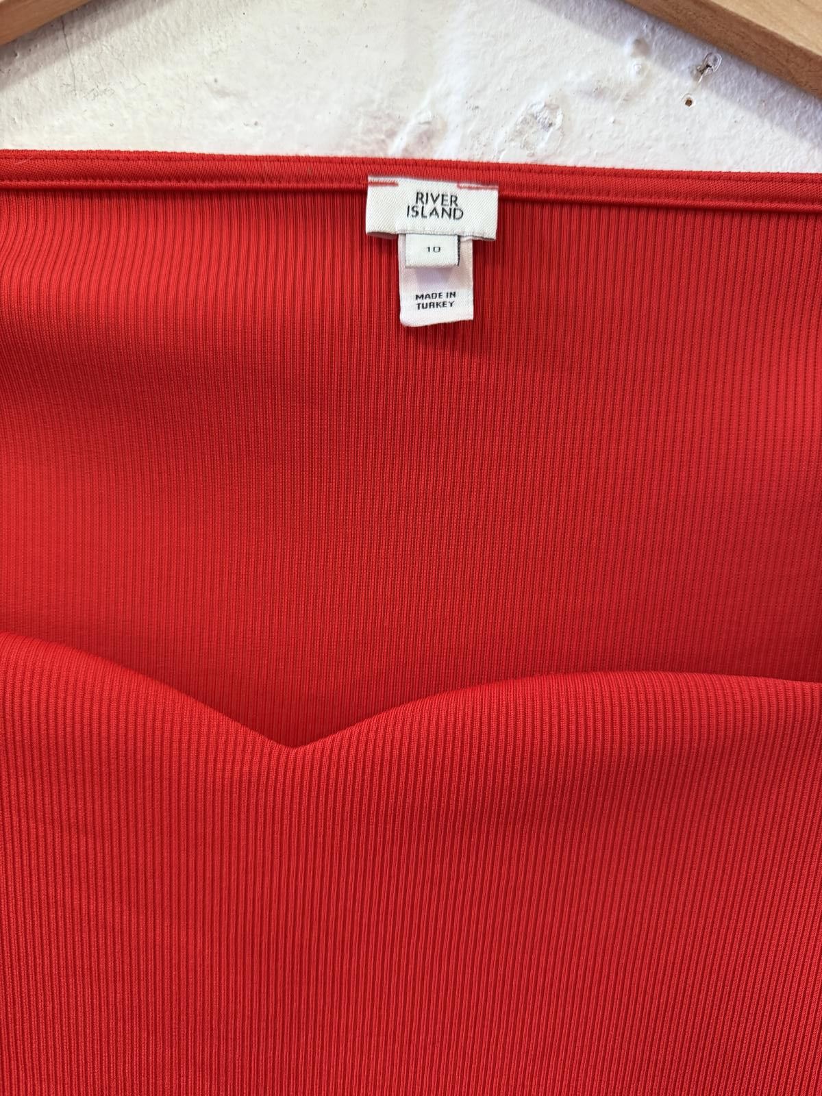 River Island River Island Red Long Sleeve Top Size M / US 6-8 / IT 42-44 - 2 Thumbnail