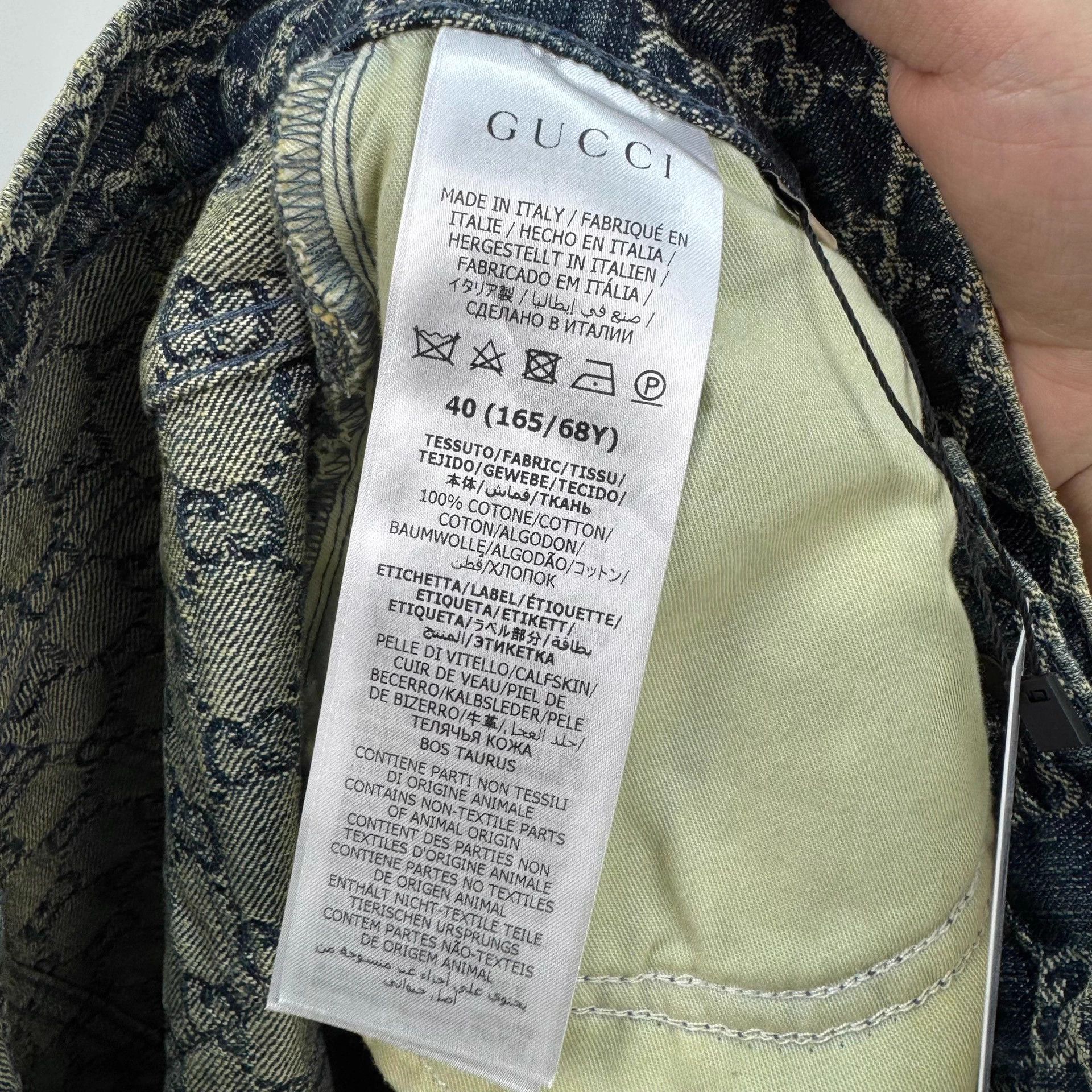 Gucci Gucci GG Monogram Washed Denim Skirt Women's Size 40 New Size 27" / US 4 / IT 40 - 7 Thumbnail