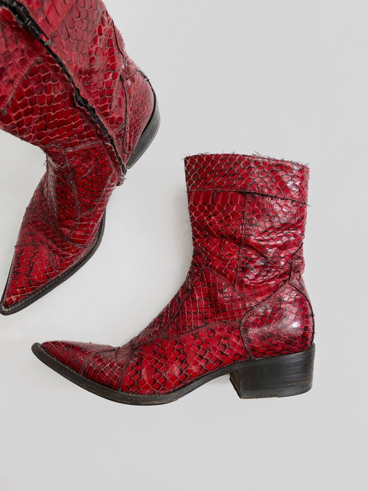 Gianni Barbato × Vintage Archive Gianni Barbato snake leather boots Size US 6 / IT 36 - 2 Thumbnail