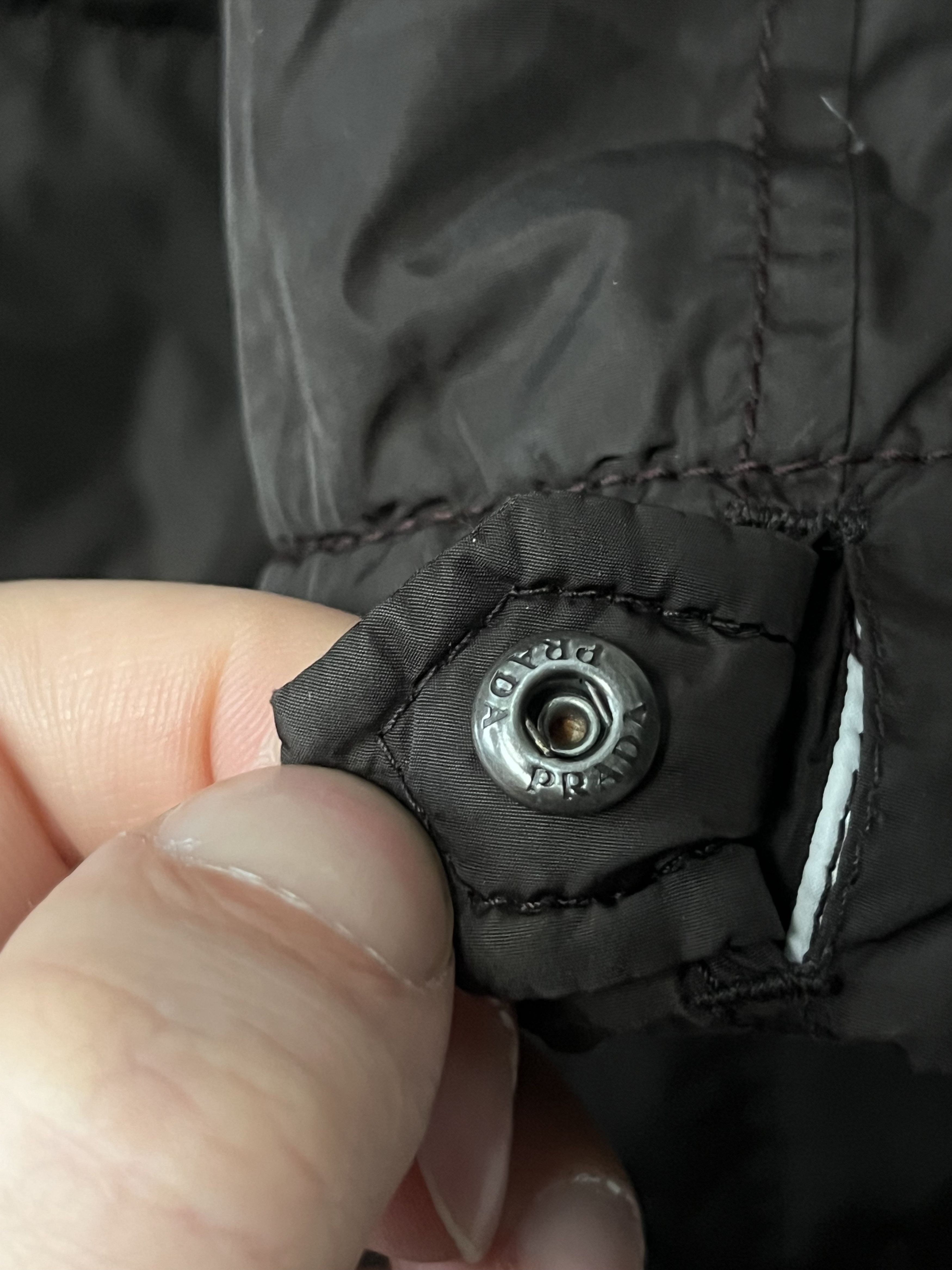 Prada Prada Brown Down Hooded Nylon Jacket Long Black Tab Leather Size M / US 6-8 / IT 42-44 - 11 Thumbnail