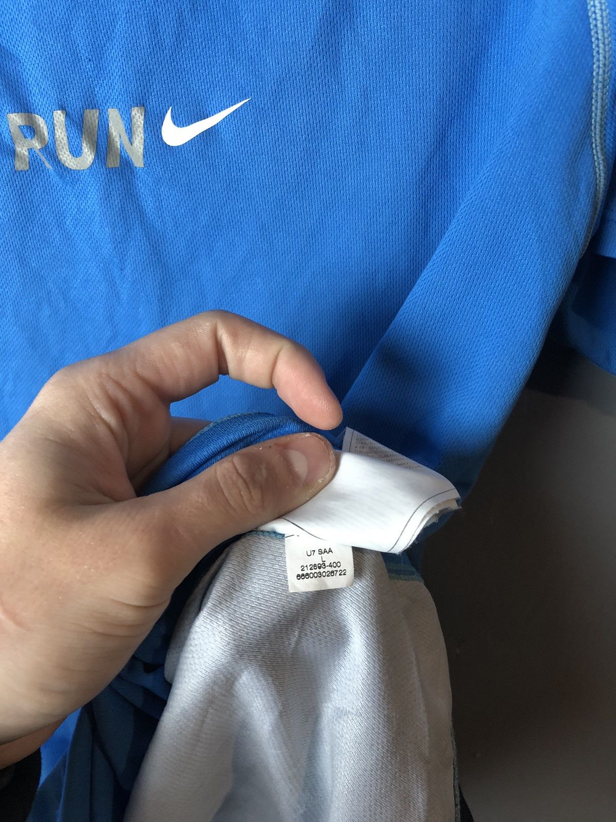 Vintage Men’s t-shirt Nike Run size L Size US L / EU 52-54 / 3 - 7 Thumbnail