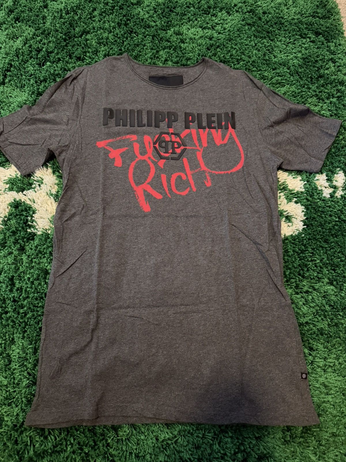 Philipp Plein Philipp Plein Fucking Rich Logo Tee XL Size US XL / EU 56 / 4 - 1 Thumbnail