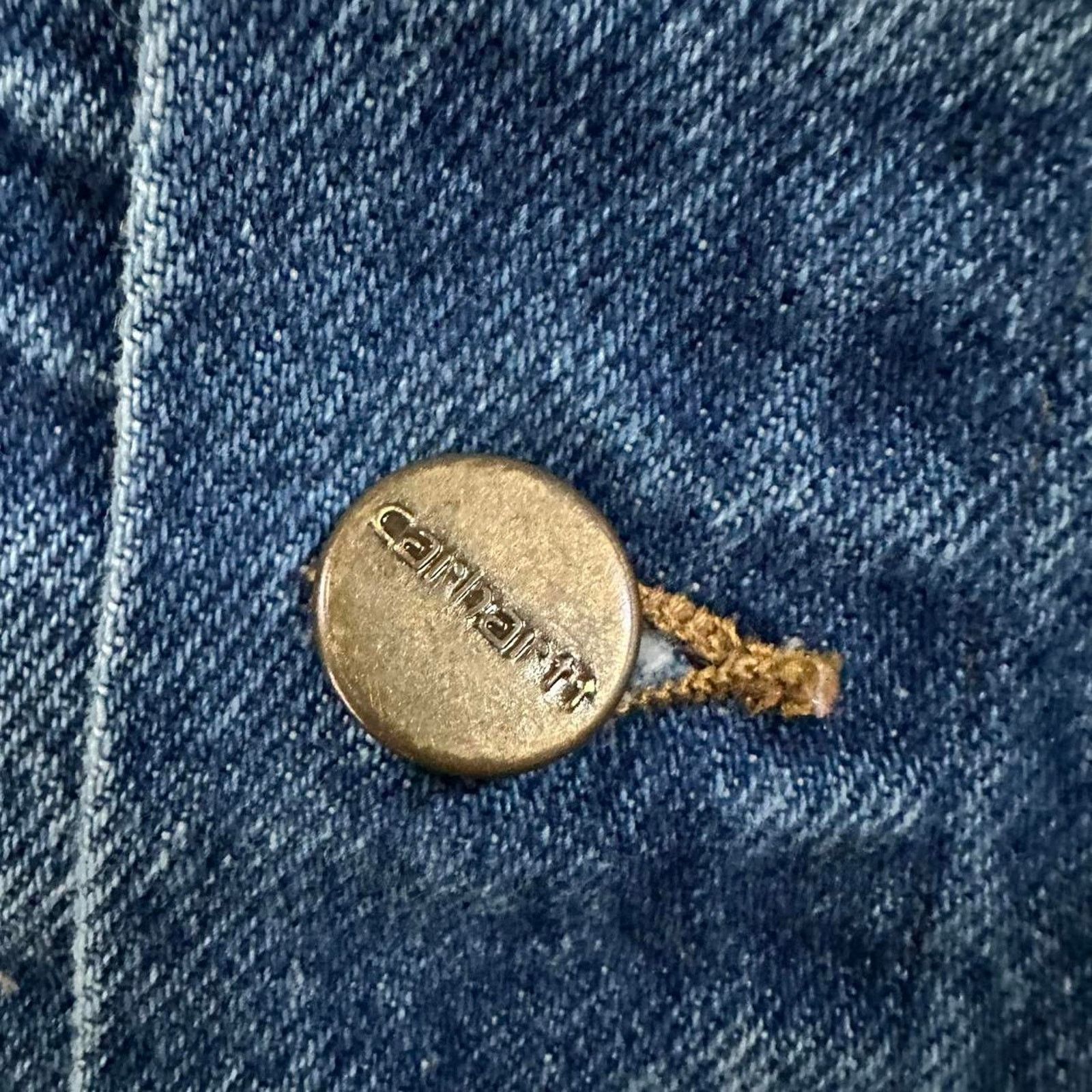 Carhartt 90s Carhartt Denim Trucker Jacket Button Up size 2XL Tall Size US XXL / EU 58 / 5 - 7 Thumbnail