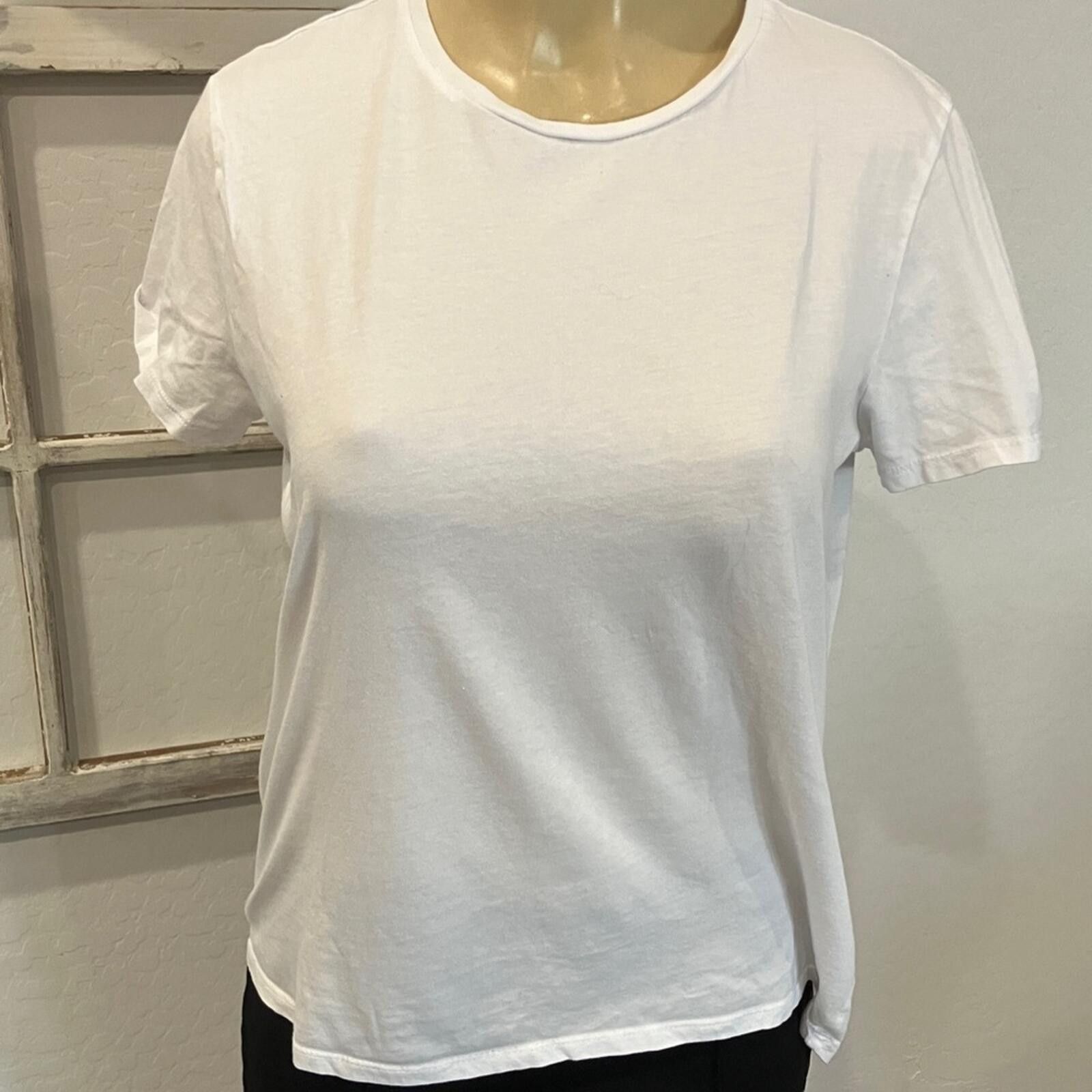 Zara Zara White Short Sleeve Tee Size S / US 4 / IT 40 - 1 Thumbnail