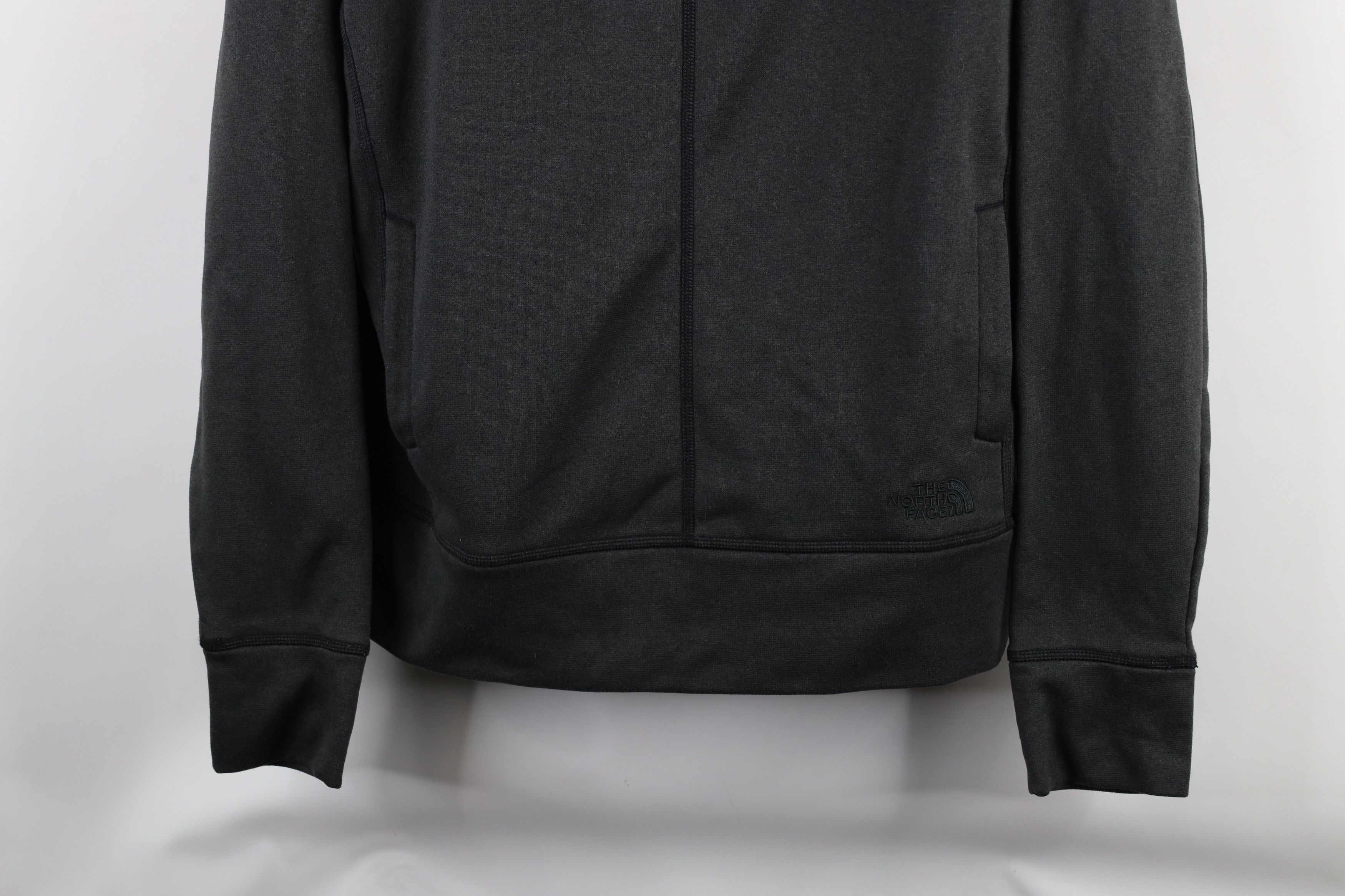 The North Face × Vintage The North Face Funnel Neck Hoodie Sweatshirt Dark Gray Size L / US 10 / IT 46 - 3 Thumbnail
