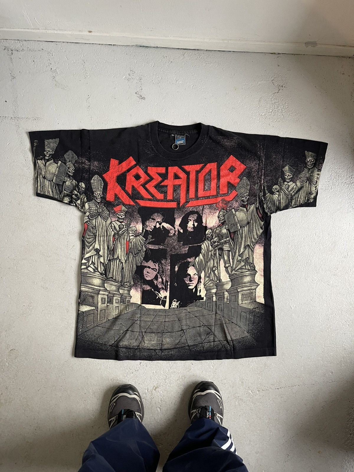 Band Tees Kreator Band tee vintage merch tour 90s single stitch Size US XL / EU 56 / 4 - 1 Thumbnail