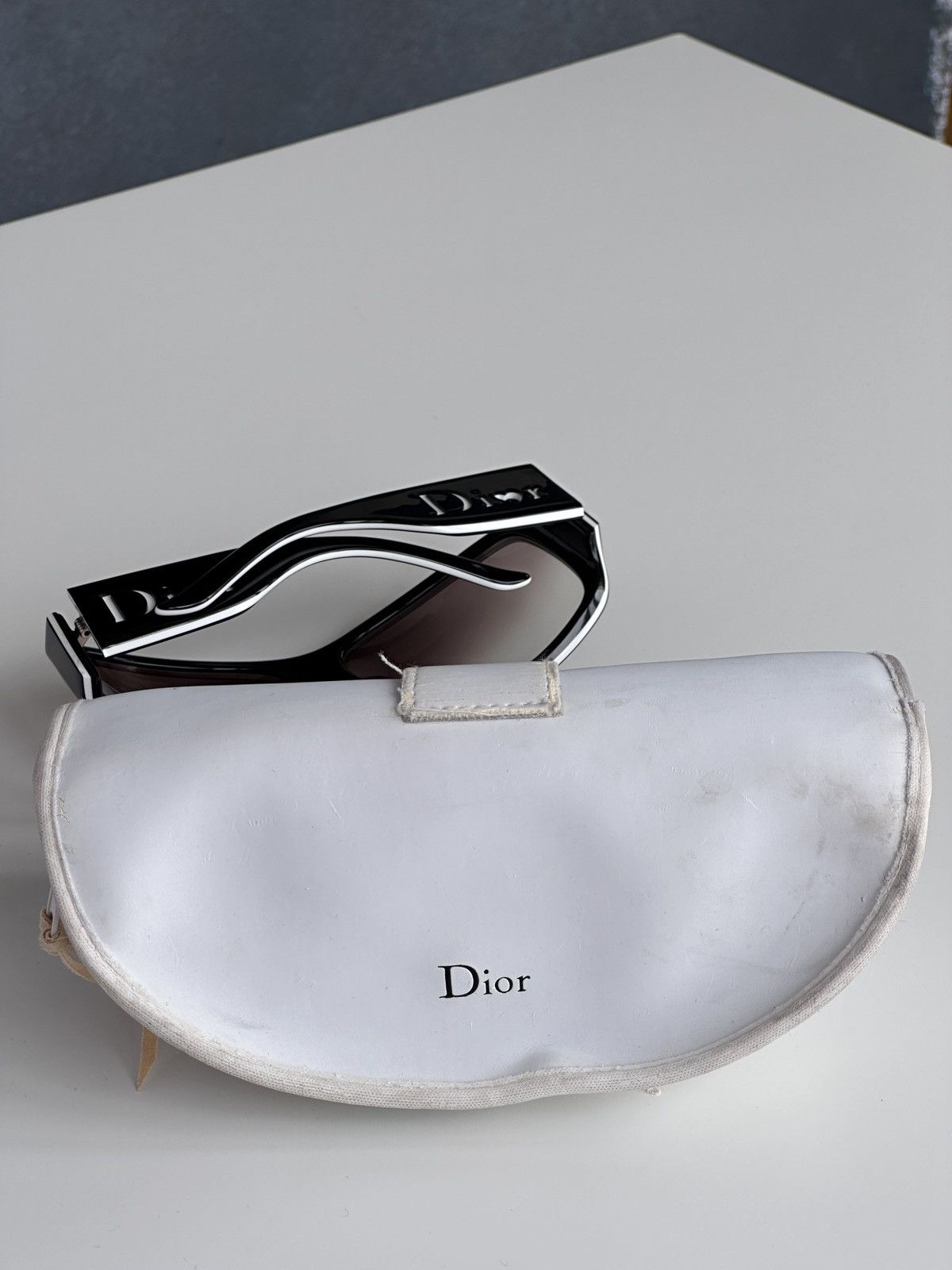 Dior DIOR Heart Logo LovinglyDior 1 Sunglasses Black Y2K Size ONE SIZE - 14 Thumbnail