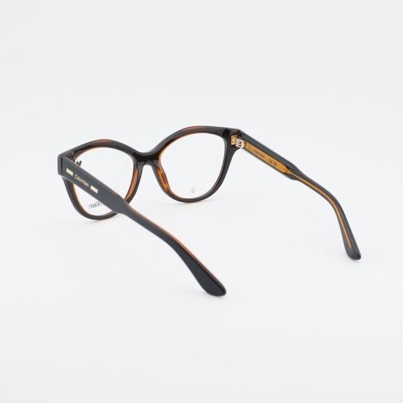 Calvin Klein Calvin Klein CK23541 008 Eyeglasses Black/Brown 53mm Cat Eye Size ONE SIZE - 5 Thumbnail