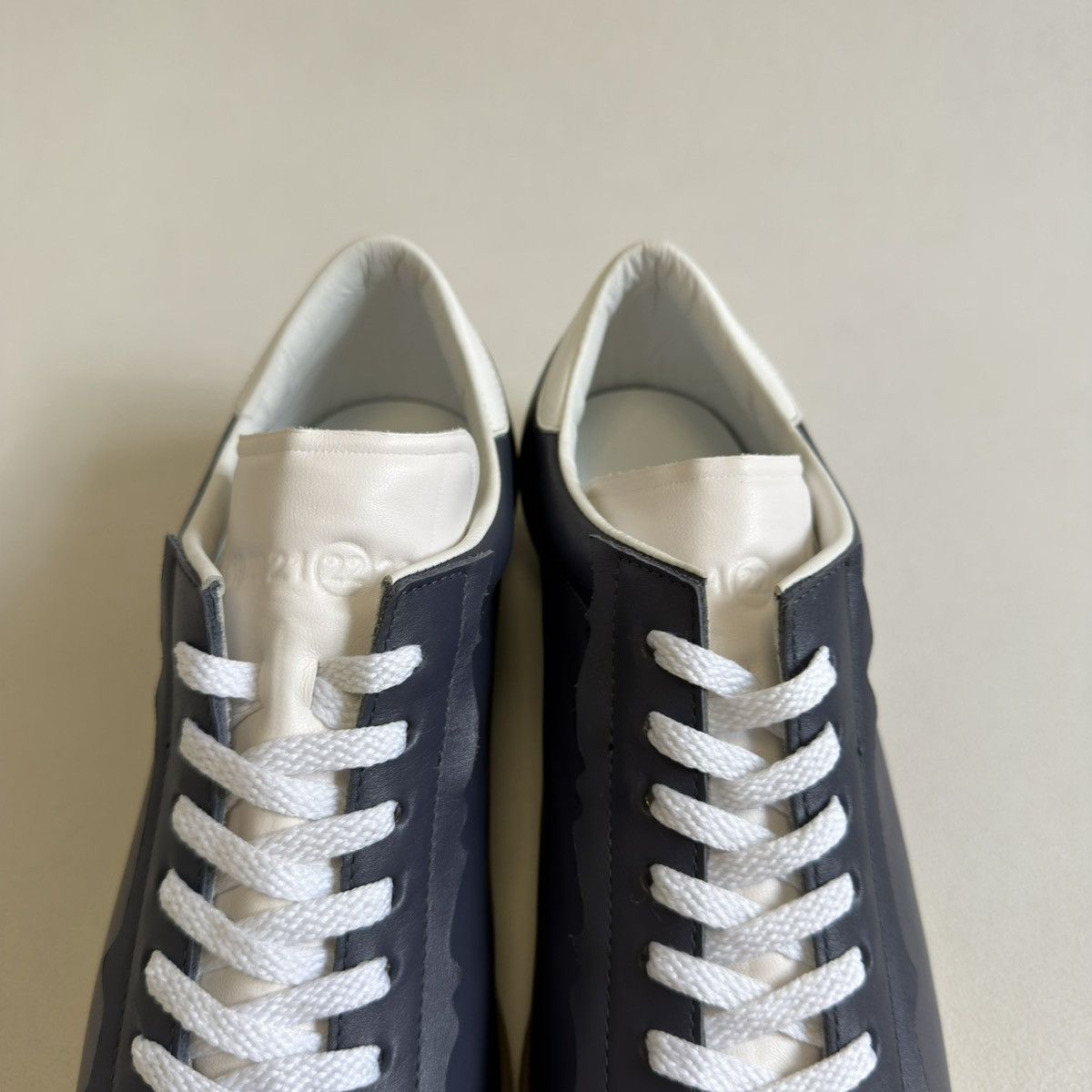 Maison Margiela Gray Leather ‘Featherlight’ Sneakers Size US 10 / EU 43 - 10 Thumbnail