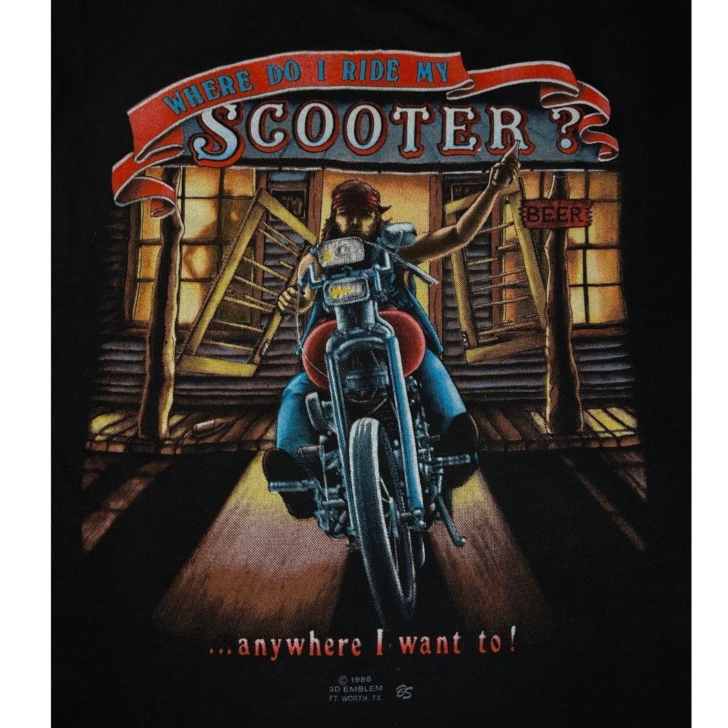 Harley Davidson 1986 Harley Davidson 3D Emblem Rolling Thunder Cycles NY Tee Size US XL / EU 56 / 4 - 4 Thumbnail