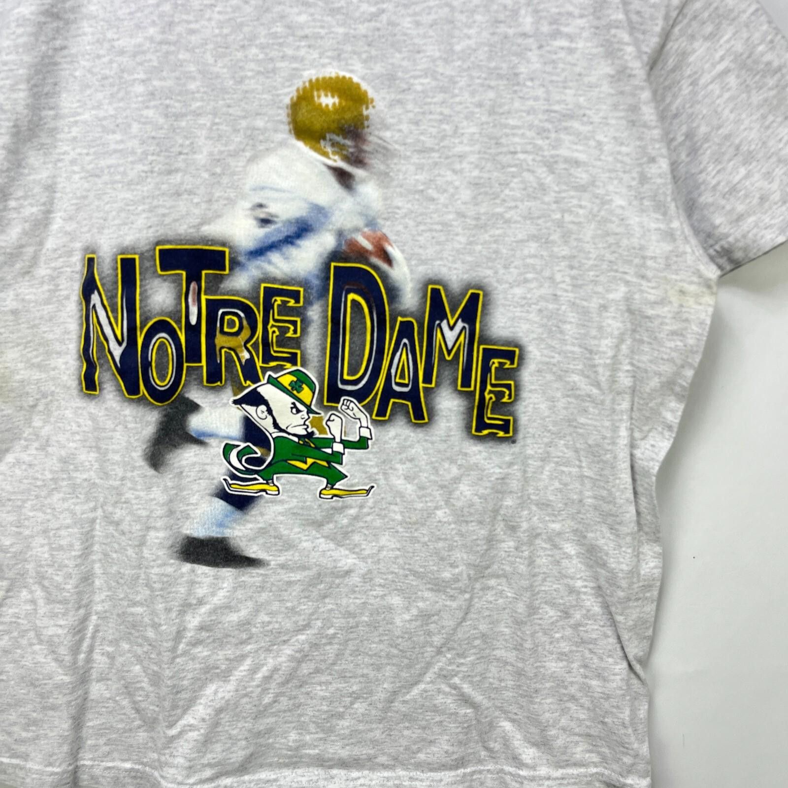 Nutmeg Vintage 90s Notre Dame Fighting Irish Shirt Youth Large Size ONE SIZE - 2 Thumbnail