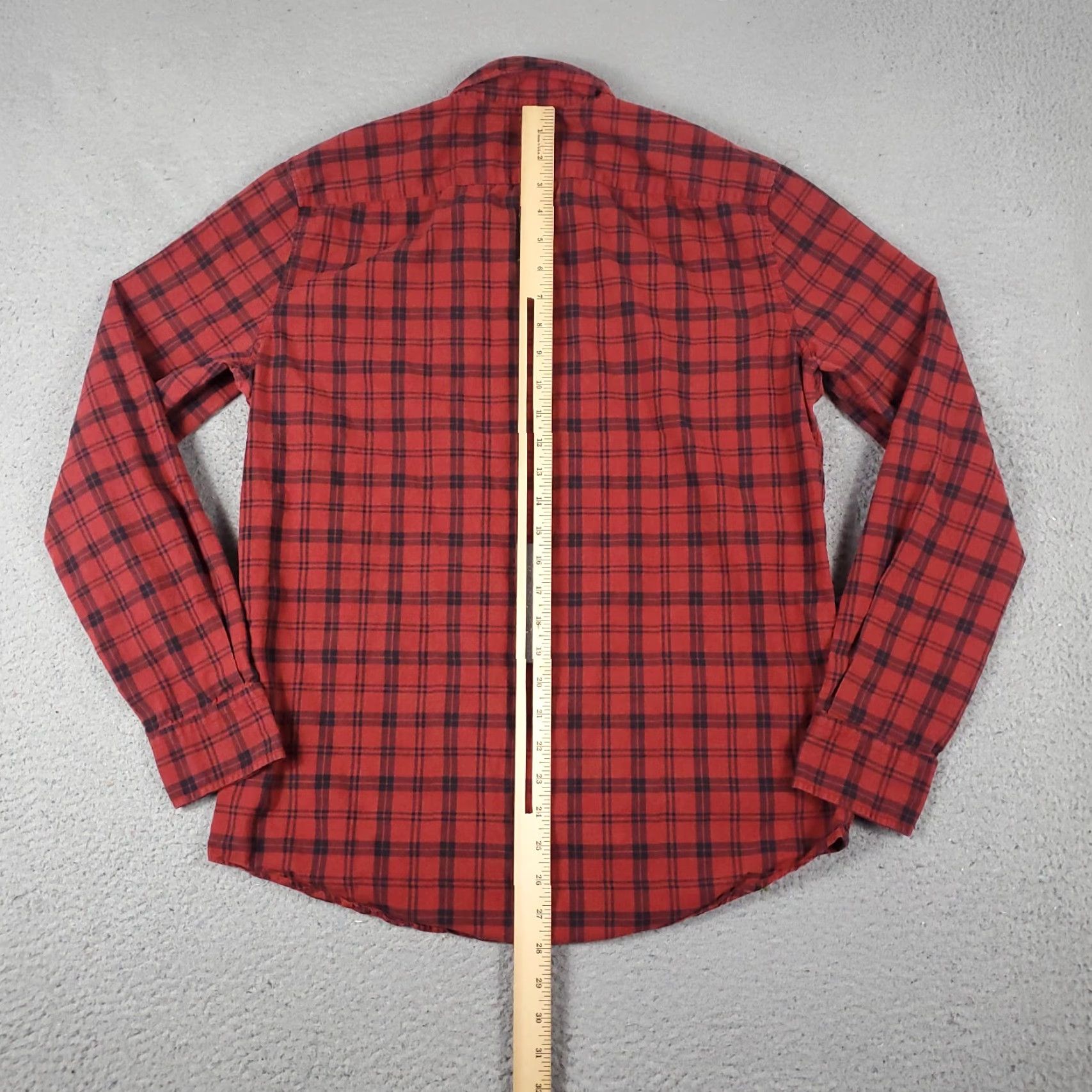 American Eagle Outfitters American Eagle Shirt Mens Medium Plaid Button Up Long Sleeve Red Blue Size US M / EU 48-50 / 2 - 3 Thumbnail