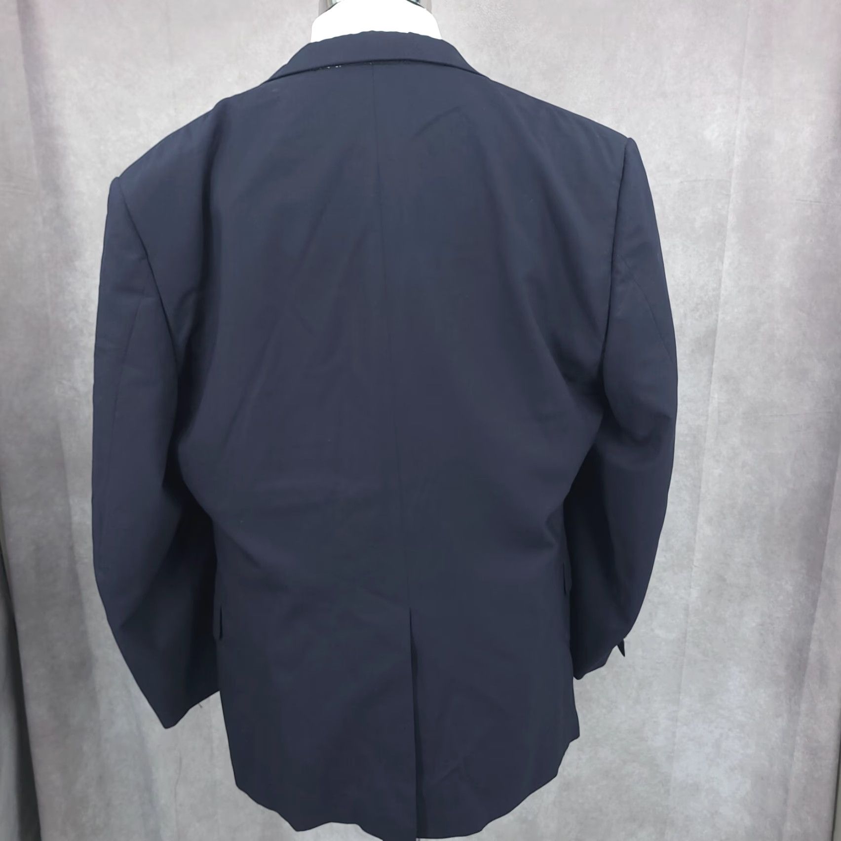 Vintage Tom Jones Coat Men 46 Blue Wool Executive Collection Gold Buttons Blazer Jacket Size 46R - 6 Thumbnail