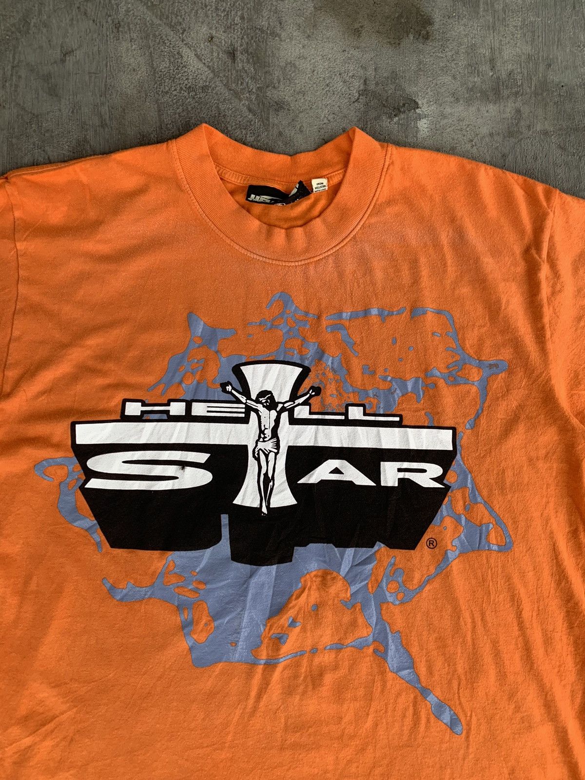 HELLSTAR Hellstar Studios Jesus Path To Paradise Orange T-Shirt Size US S / EU 44-46 / 1 - 3 Thumbnail