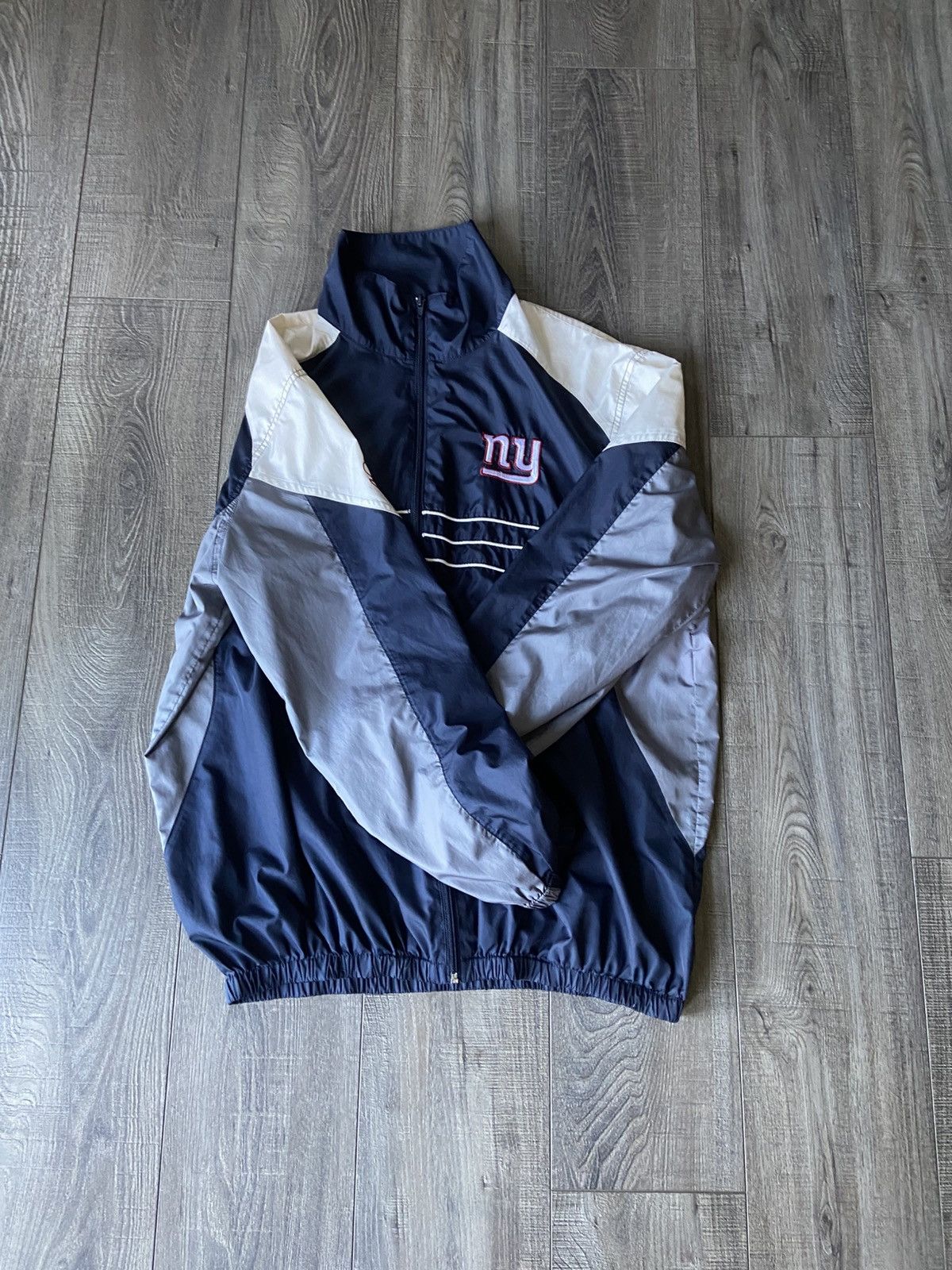NFL × Vintage Mens XL NY Giants Windbreaker Size US XL / EU 56 / 4 - 5 Thumbnail