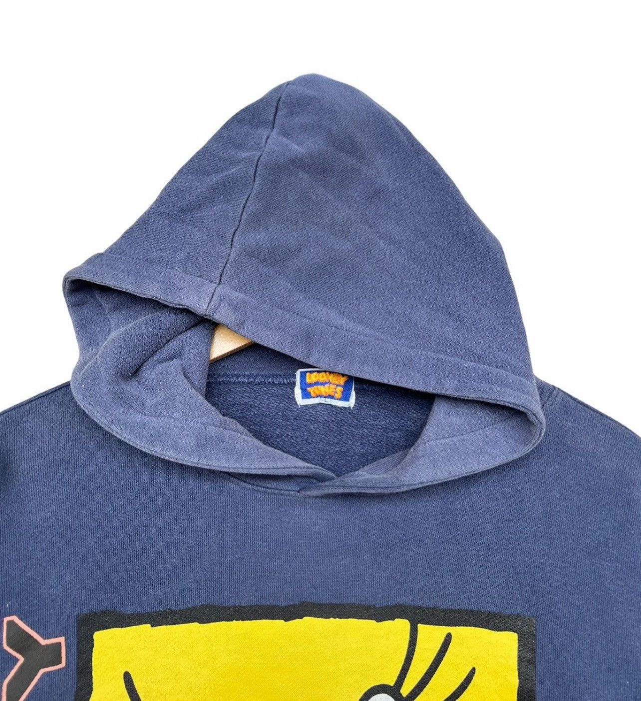 Cartoon Network × Disney × Vintage Vintage 90s Warner Bros Tweety Baggy Boxy Hoodie Size M / US 6-8 / IT 42-44 - 4 Thumbnail