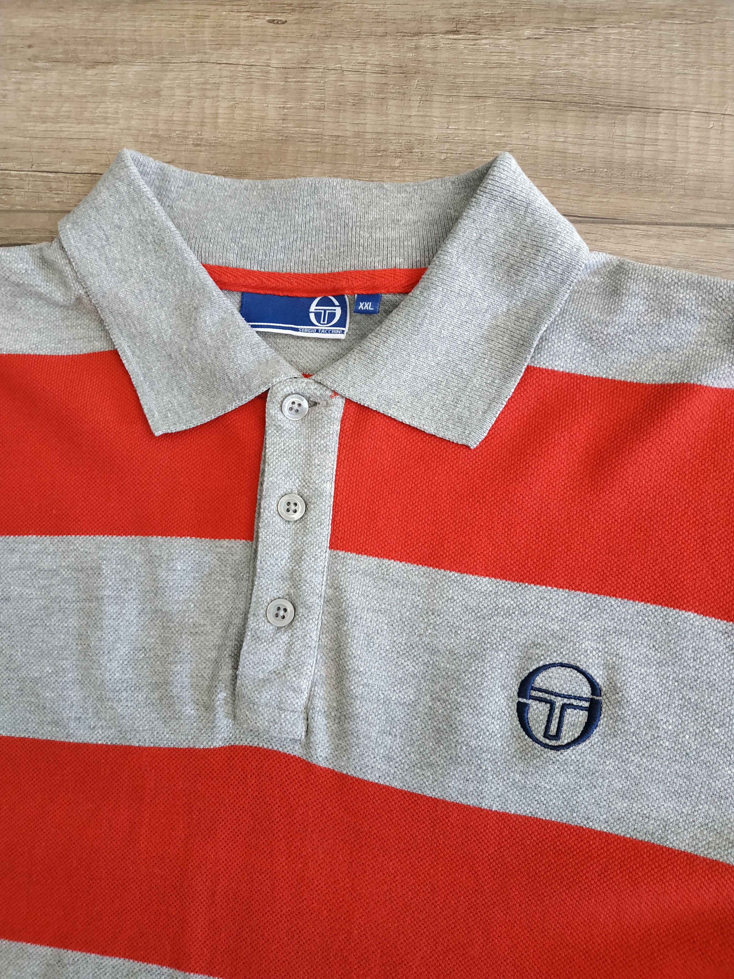 Sergio Tacchini Sergio Tacchini Men's Striped Polo Tennis Shirt, s. XXL Size US XXL / EU 58 / 5 - 4 Thumbnail