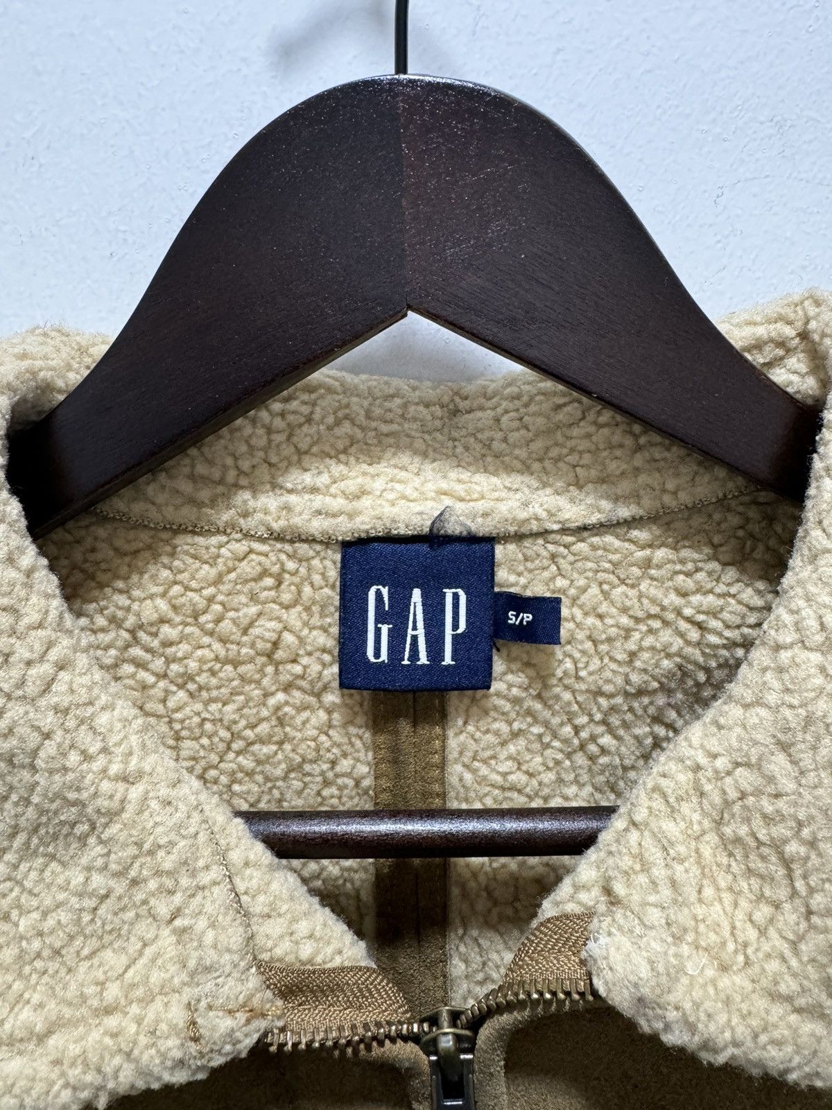 VINTAGE GAP SHERPA SHEARLING GENUINE LEATHER JACKET