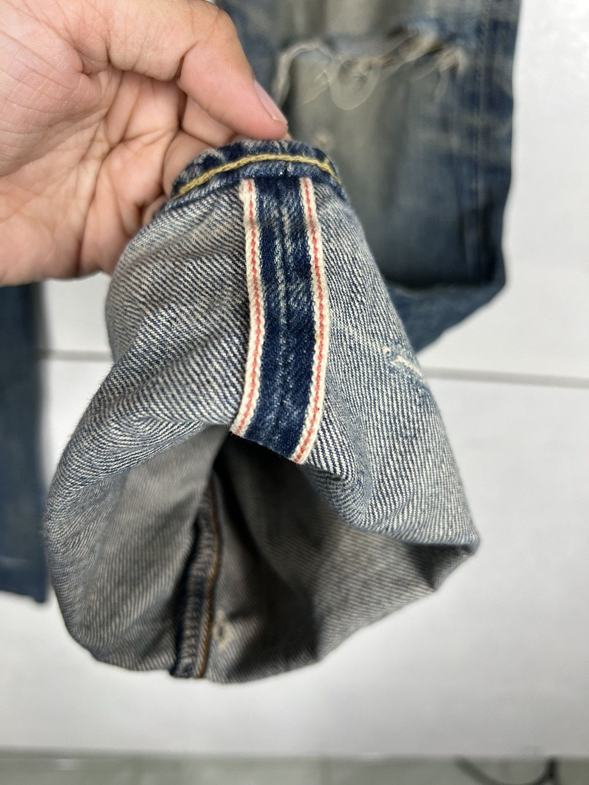 Hysteric Glamour 🔥 VINTAGE HYSTERIC GLAMOUR BROKEN DYED DISTRESSED SLIM FIT Size US 29 - 13 Thumbnail