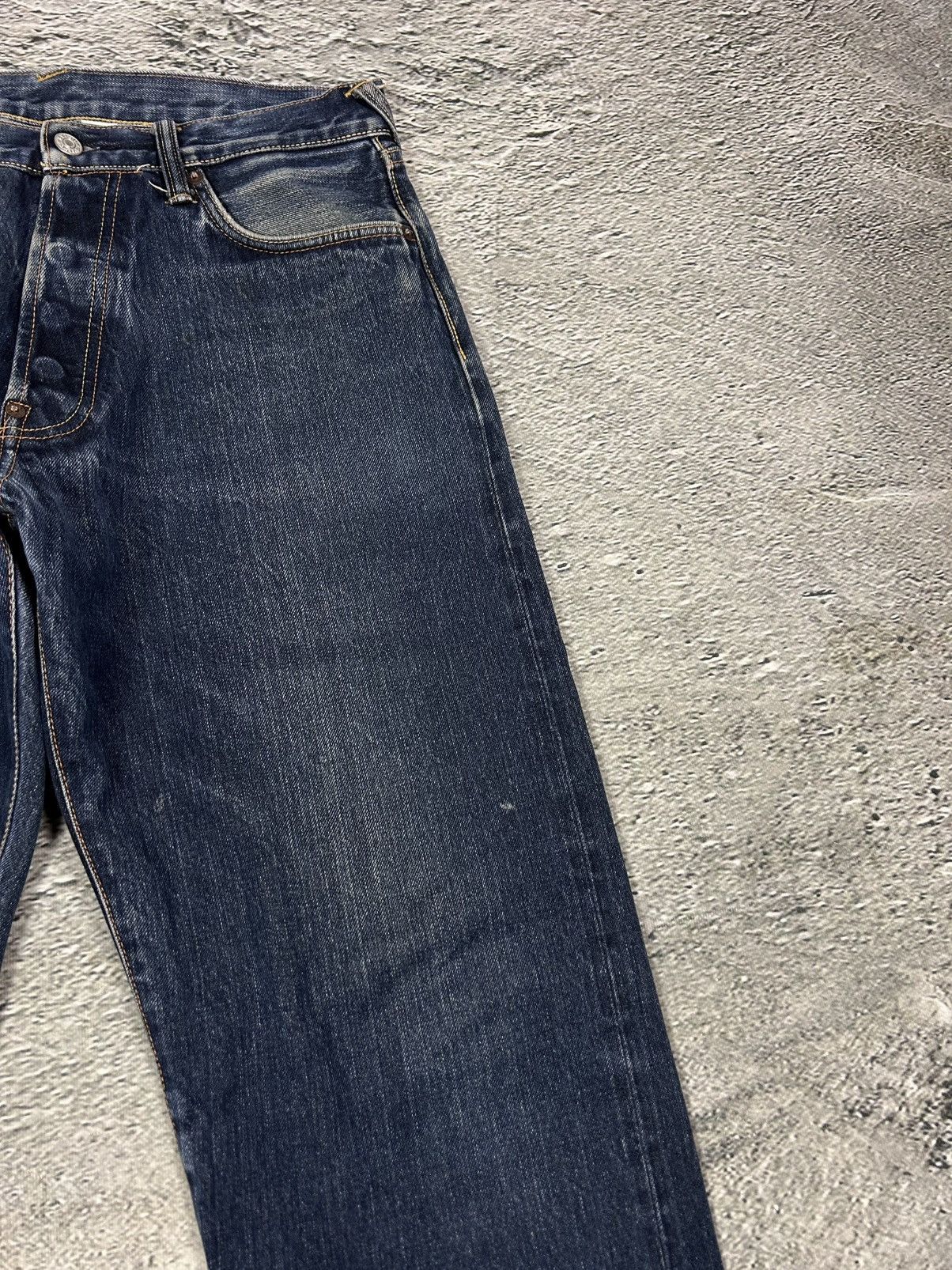 Evisu Evisu jeans daicock big logo yellow selvedge denim Size US 33 - 9 Thumbnail