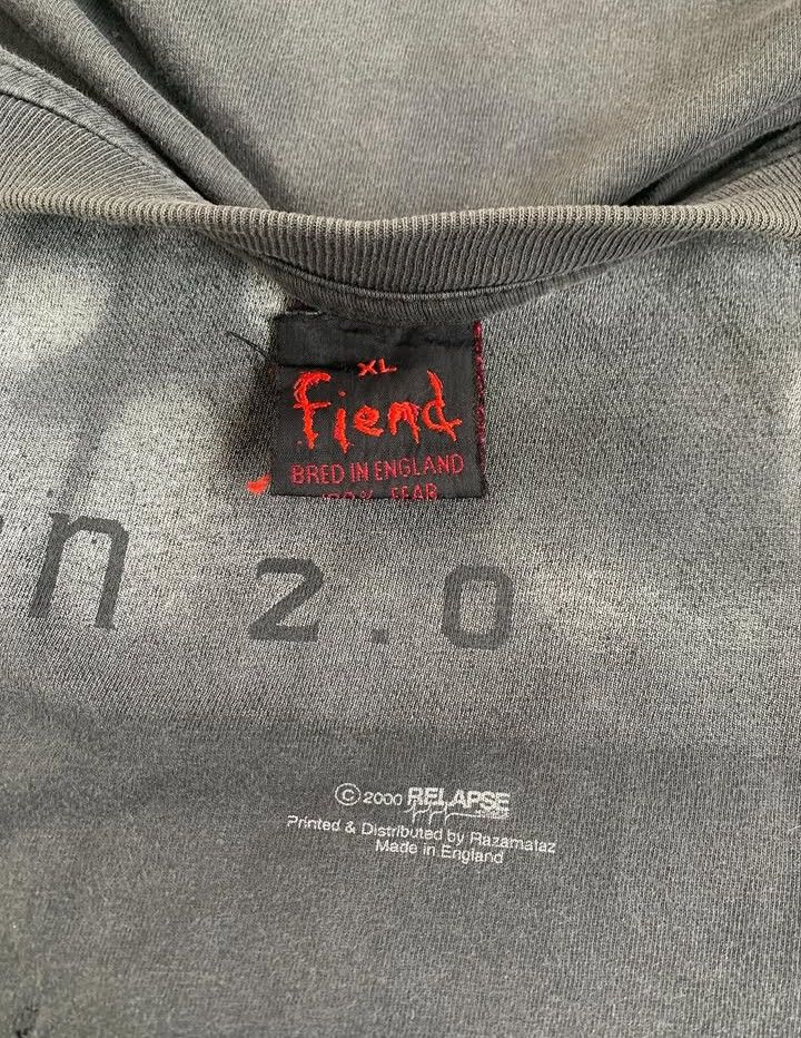 Band Tees OG Vintage 2000 Nasum Human 2.0 Relapse Records Tee Size US XL / EU 56 / 4 - 4 Thumbnail
