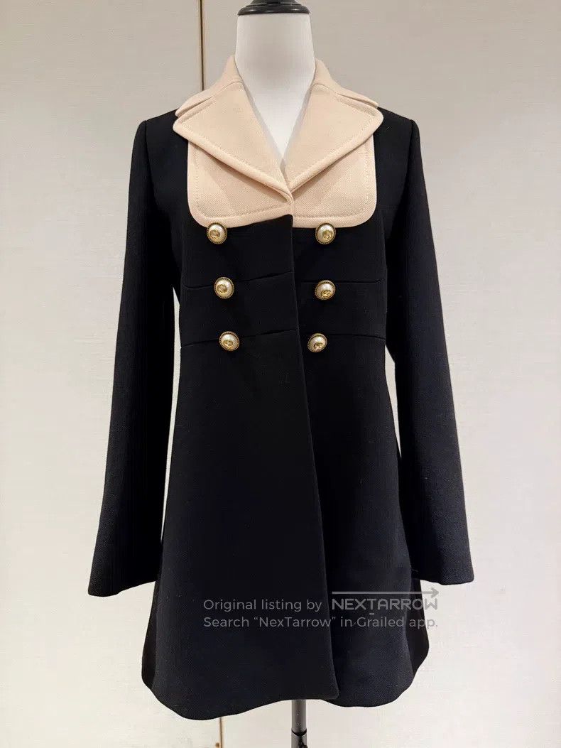 Gucci Gucci Black tweed coat Size XS / US 0-2 / IT 36-38 - 1 Thumbnail