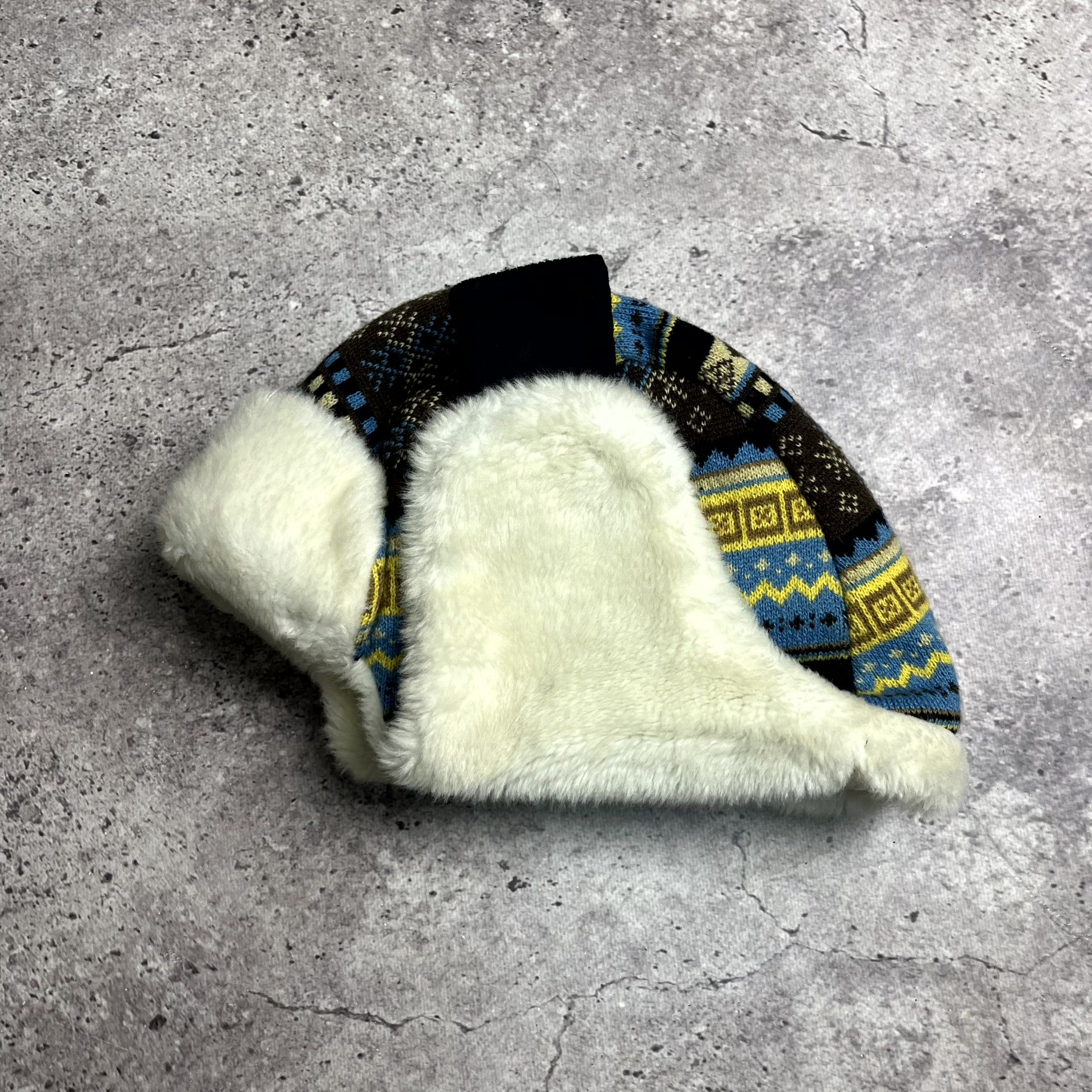 Element Element Trapper Hat Faux Fur Nordic Knit Ear Flap Winter Cap Size ONE SIZE - 3 Thumbnail