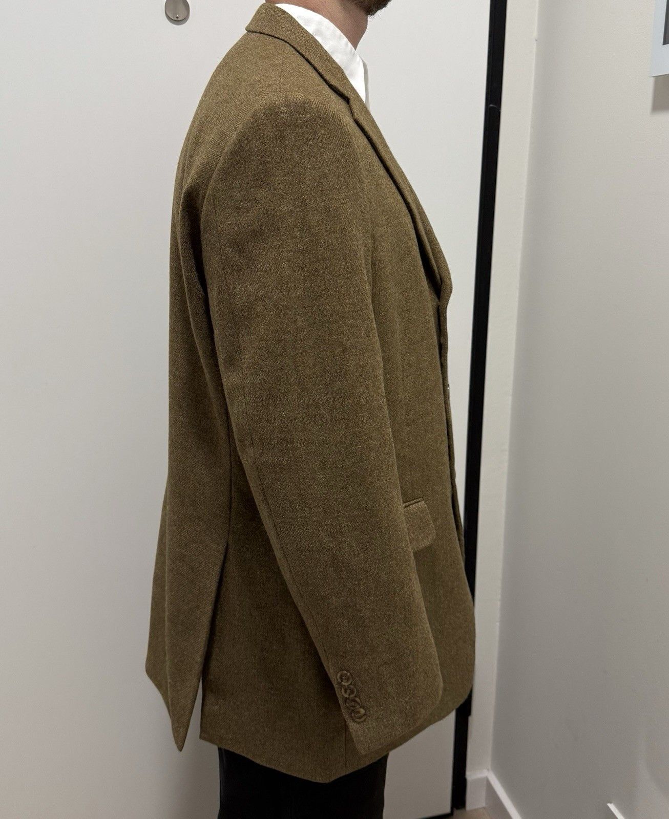 Loro Piana Mens Blazer Ing Loro Piana Cashmere Coarsehair Goat Wool Size 44L - 9 Thumbnail