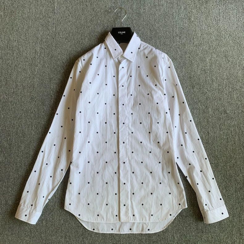 Dior Dior size 38 White polka-dot shirt Size L / US 10 / IT 46 - 1 Thumbnail
