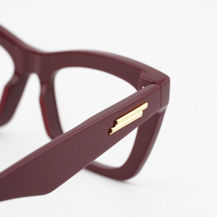 Bottega Veneta Bottega Veneta BV1215O 004 Eyeglasses Burgundy 50mm Cat Eye Size ONE SIZE - 10 Thumbnail
