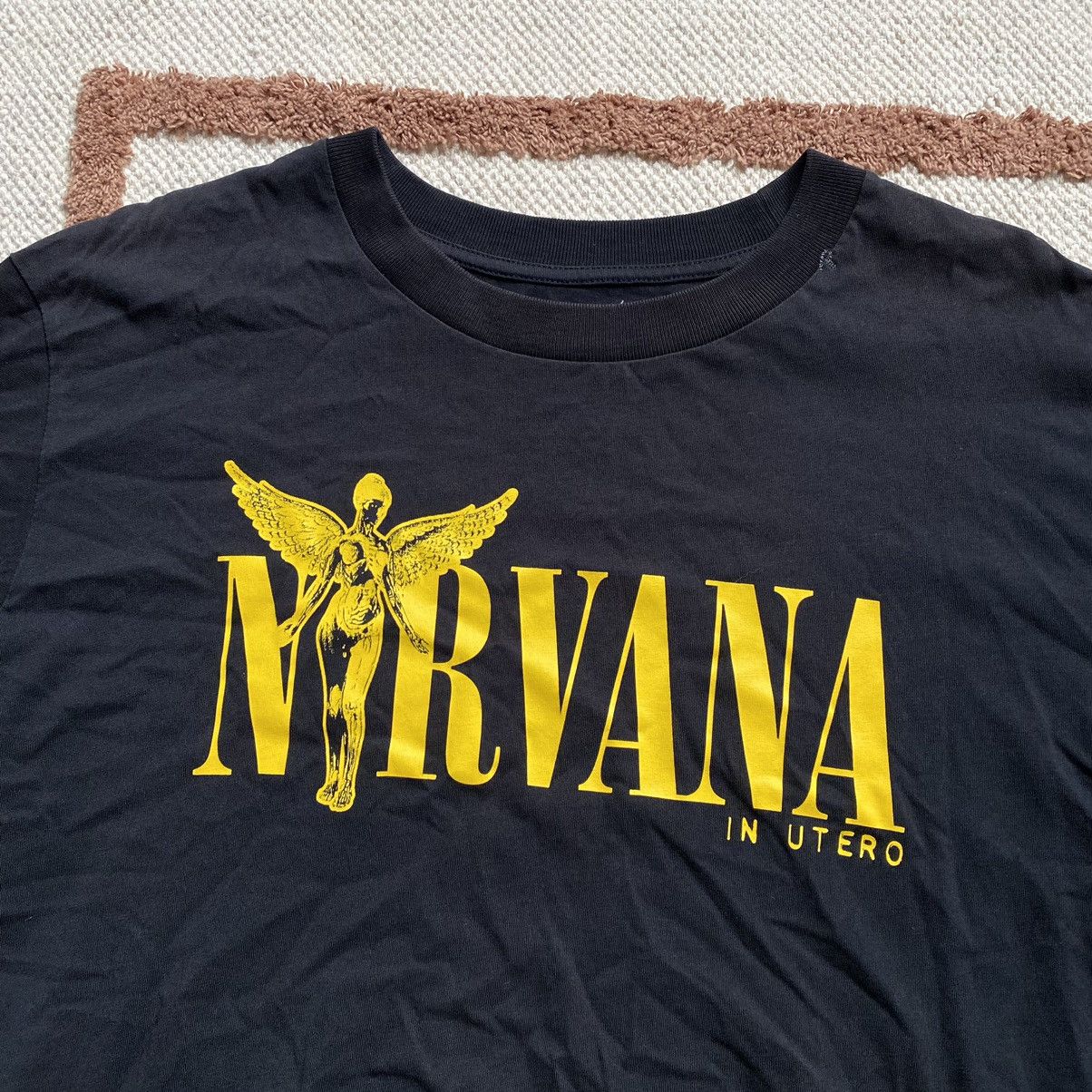 Band Tees Nirvana Replay NIRVANA IN UTERO REPLAY PRINT SUNFADED T SHIRT Grailed