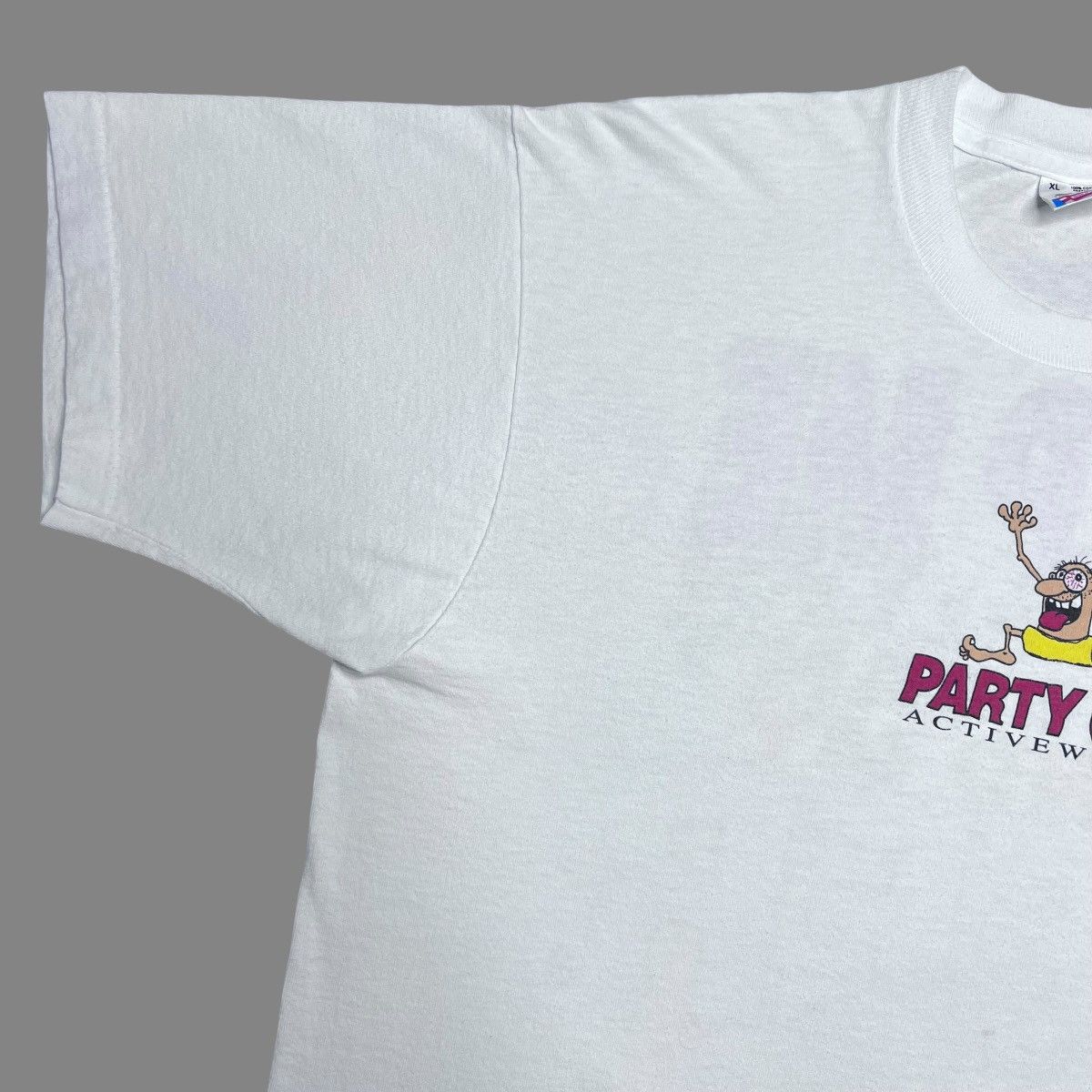Vintage 1990s Party On Activewear Help Me I Can’t Find My Beer Tee Size US XL / EU 56 / 4 - 7 Thumbnail