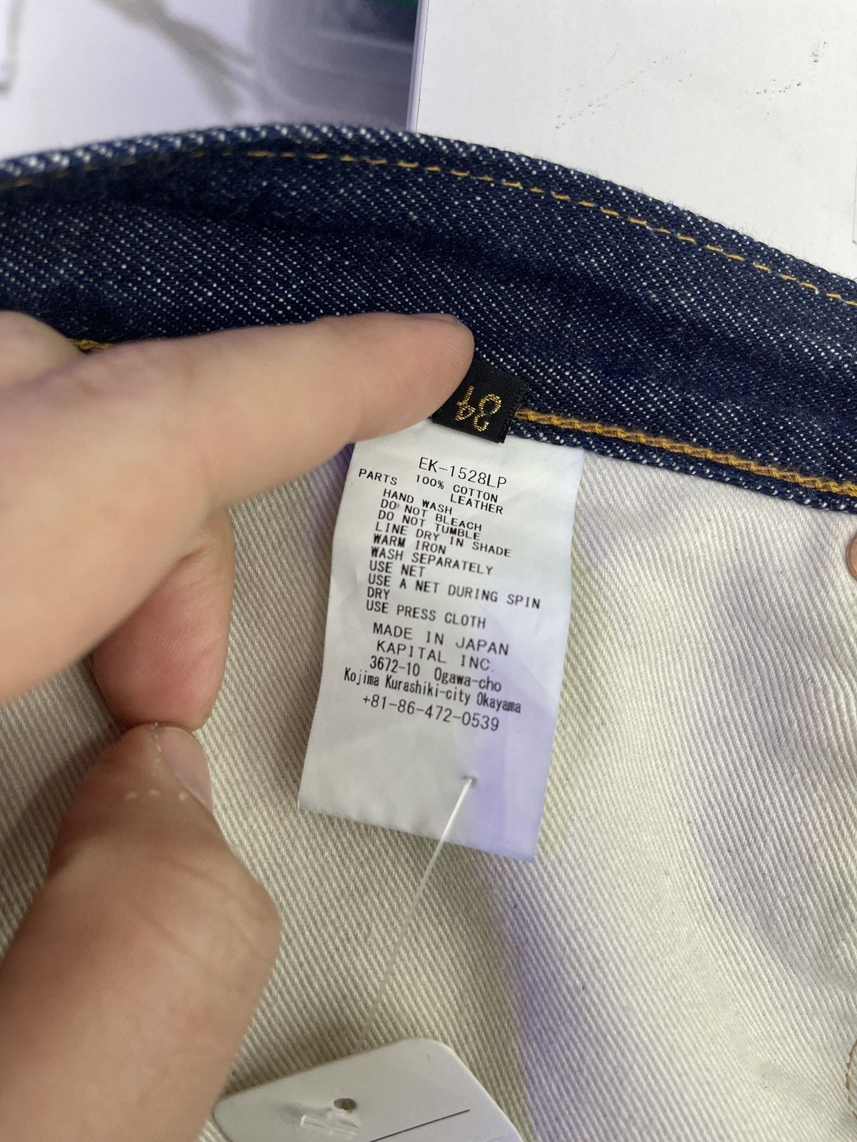 Kapital Kapital Bone jeans ( Dark wash ) Size US 34 / EU 50 - 7 Thumbnail