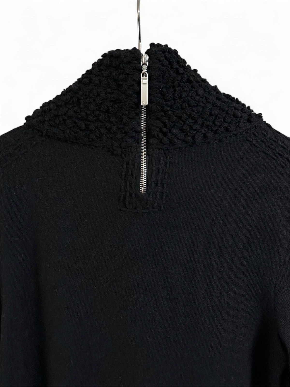 Dior Christian Dior John Galliano Wool Chunky Zip Neck, Size M Size M / US 6-8 / IT 42-44 - 7 Thumbnail