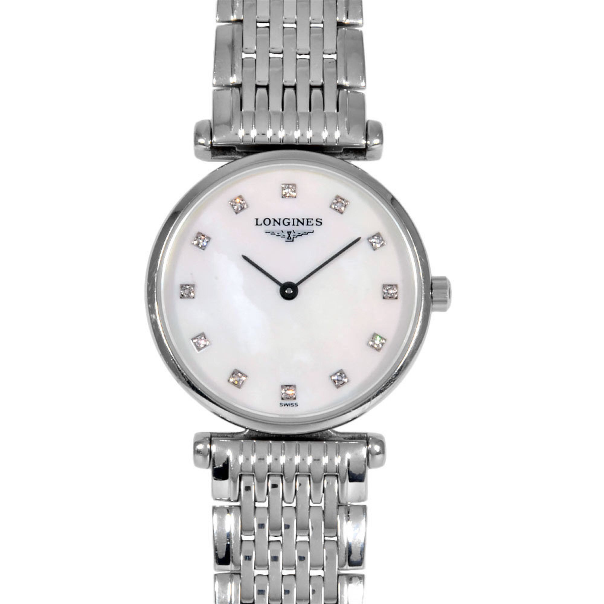 Longines L4 209 4 La Grande Classique Deux Quartz Watch 12P Diamond Ladies, Women's