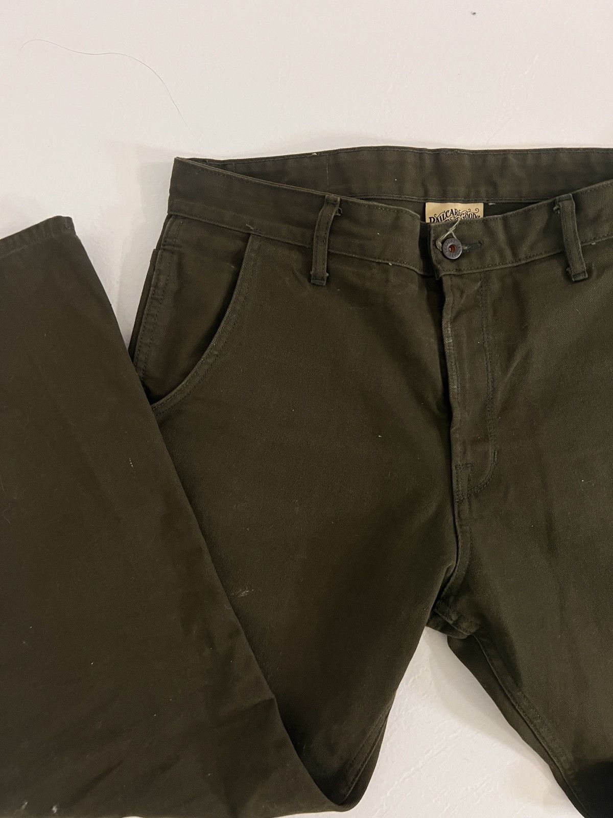 Railcar Fine Goods Railcar Fine Goods Olive Work Pants – Size 36 – Made in USA Size US 36 / EU 52 - 1 Thumbnail