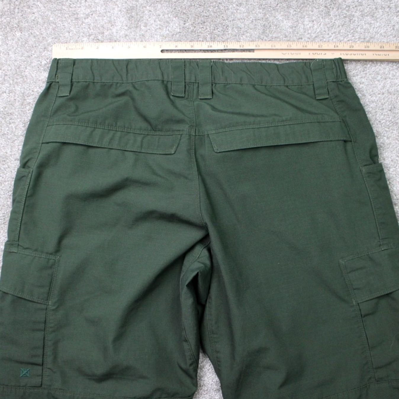 Vintage Vertx Pants Mens 40x30 Green Cargo Pocket Polyester/Cotton Utility Straight Leg, Regular Fit, Cargo Style, Army Logo, Work Travel Casual Size US 40 / EU 56 - 6 Thumbnail