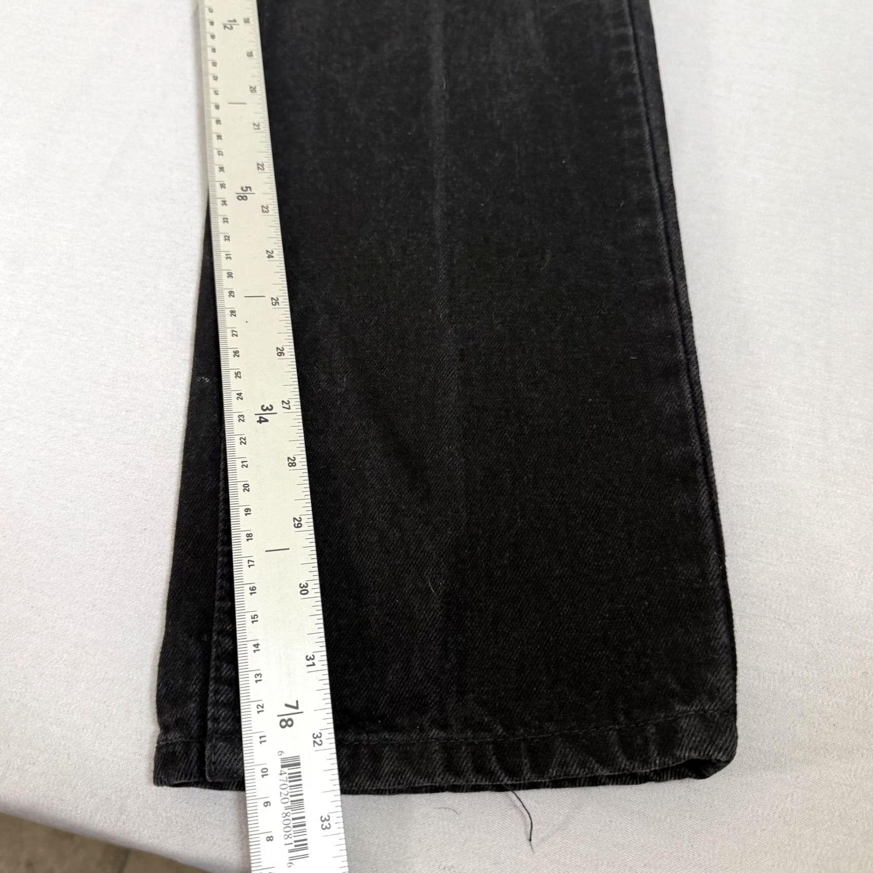 Levi's VINTAGE Levi's 505 Jeans Mens 32x32 Black Charcoal Wash Straight Leg Denim 90s Size US 32 / EU 48 - 4 Thumbnail