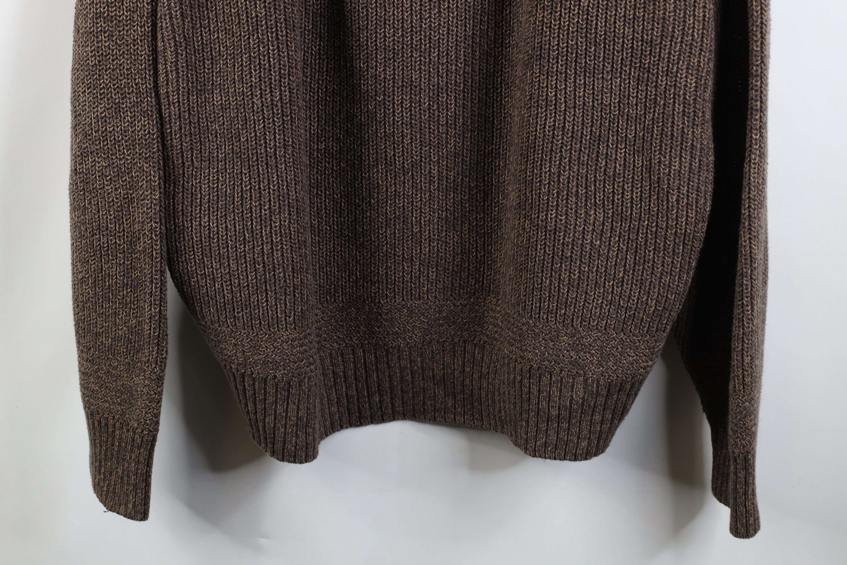 Vintage Vintage 90s Streetwear Knit Commando Henley Sweater Brown Size US XXL / EU 58 / 5 - 3 Thumbnail