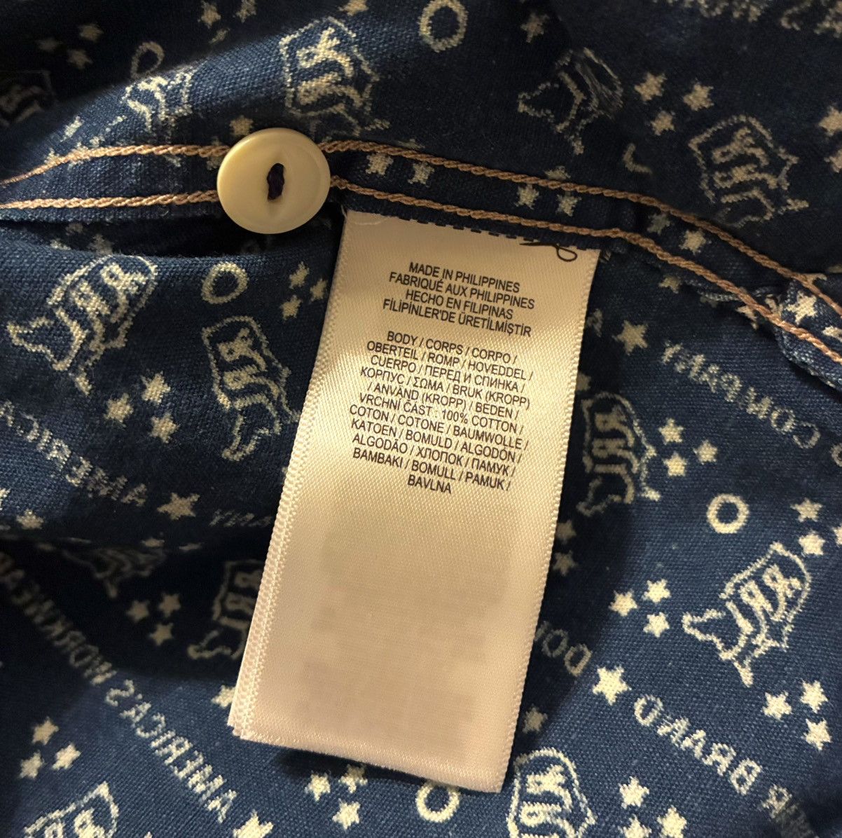 RRL Ralph Lauren DOUBLE RL RALPH LAUREN RRL INDIGO BUTTON UP SHIRT- SIZE MED Size US M / EU 48-50 / 2 - 9 Thumbnail