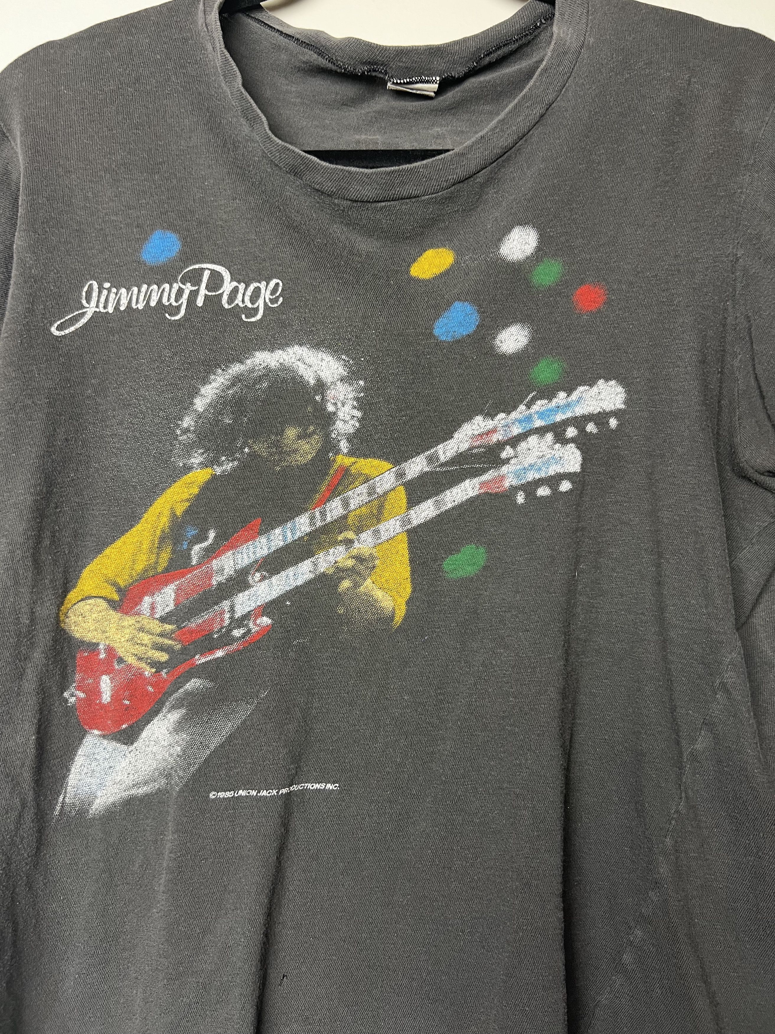 Vintage Vintage 1985 Jimmy Page and The Firm Tour T-Shirt Size US S / EU 44-46 / 1 - 2 Thumbnail