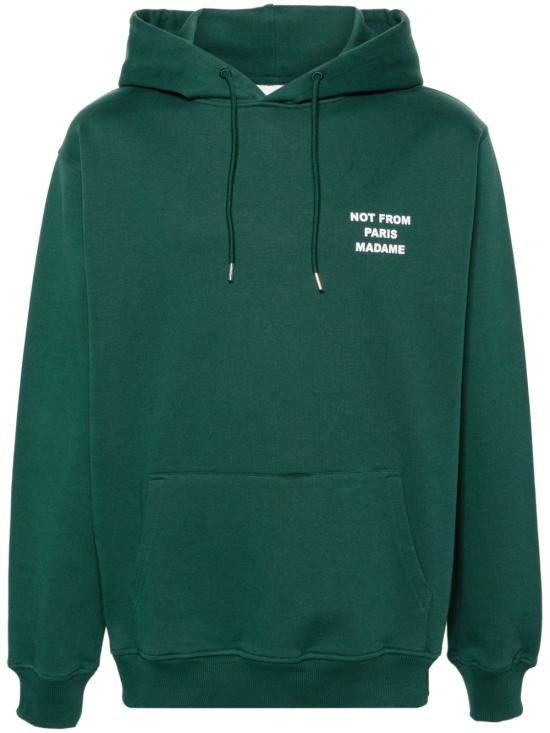 Drole De Monsieur DROLE DE MONSIEUR Men Hoodies PERMHO162 CO127DARKGREEN Green Size US XL / EU 56 / 4 - 1 Thumbnail