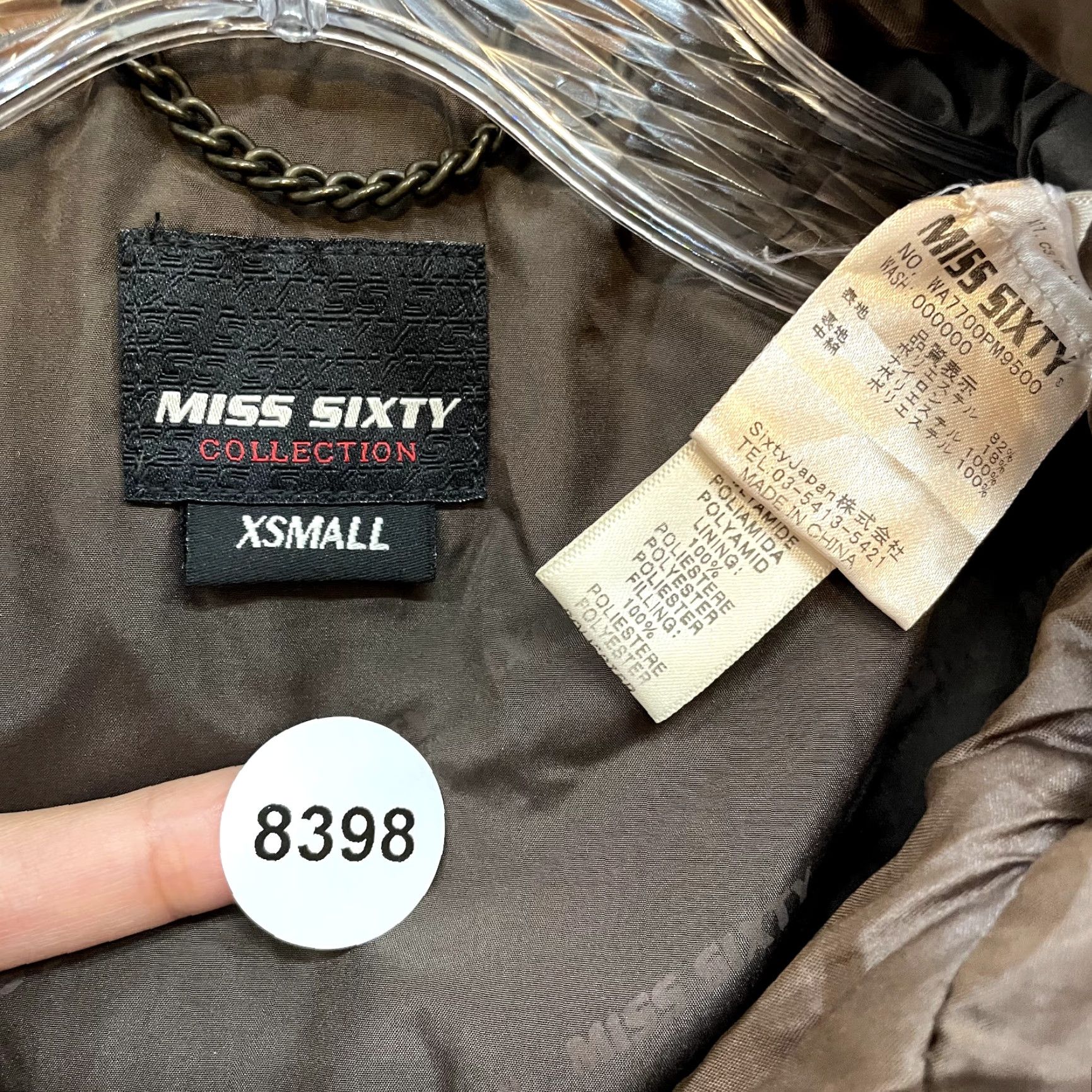 Miss Sixty VINTAGE Miss Sixty Coat Jacket Womens XS/S Brown Winter Puffer Y2K Italian Size XS / US 0-2 / IT 36-38 - 8 Thumbnail