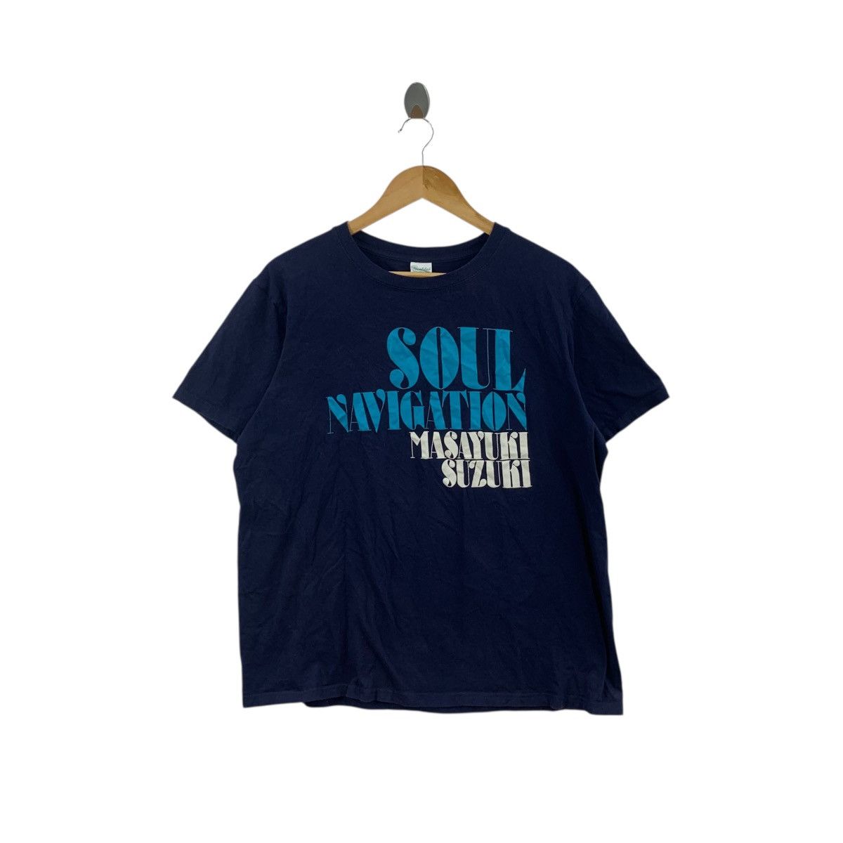 Vintage MASAYUKI SUZUKI JAPAN Singer Soul Navigation Tee Shirt Top Size XL / US 12-14 / IT 48-50 - 1 Thumbnail