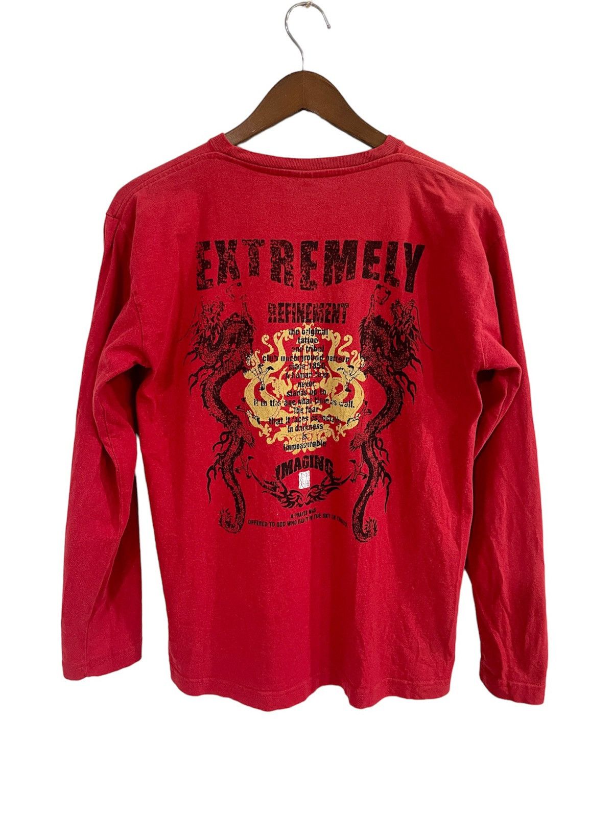 Japanese Brand × Vintage VINTAGE ETREMELY CROSS DRAGON BE STRONG BACKHIT Size US M / EU 48-50 / 2 - 8 Thumbnail
