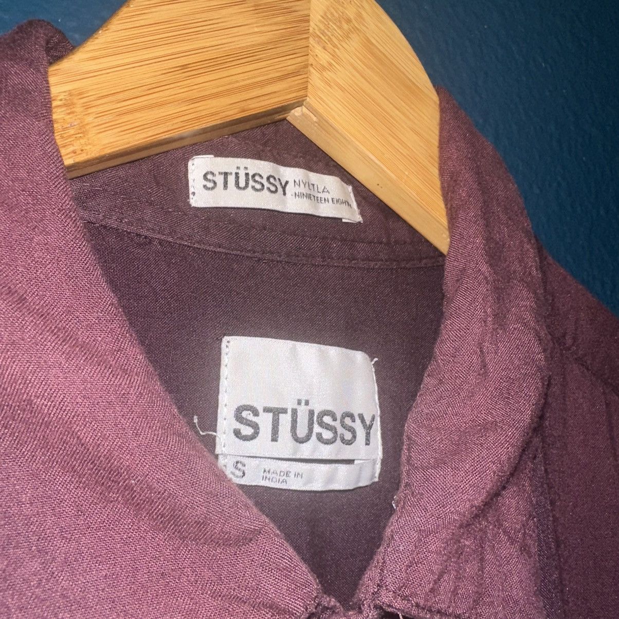 Stussy Stussy Silky Like Button Up Shirt Size US S / EU 44-46 / 1 - 4 Thumbnail